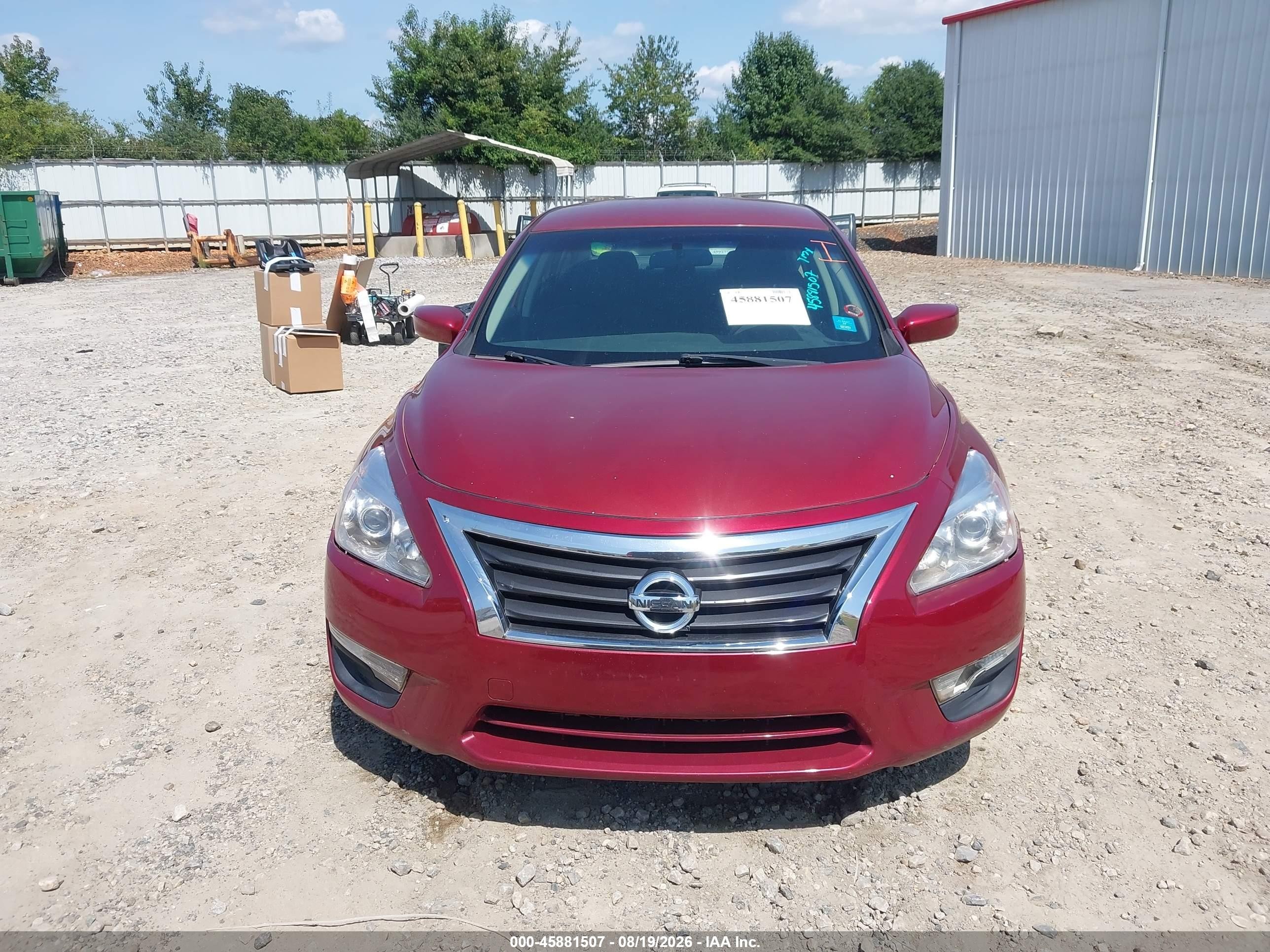 2014 Nissan Altima 2.5 S Red vin: 1N4AL3APXEC133336