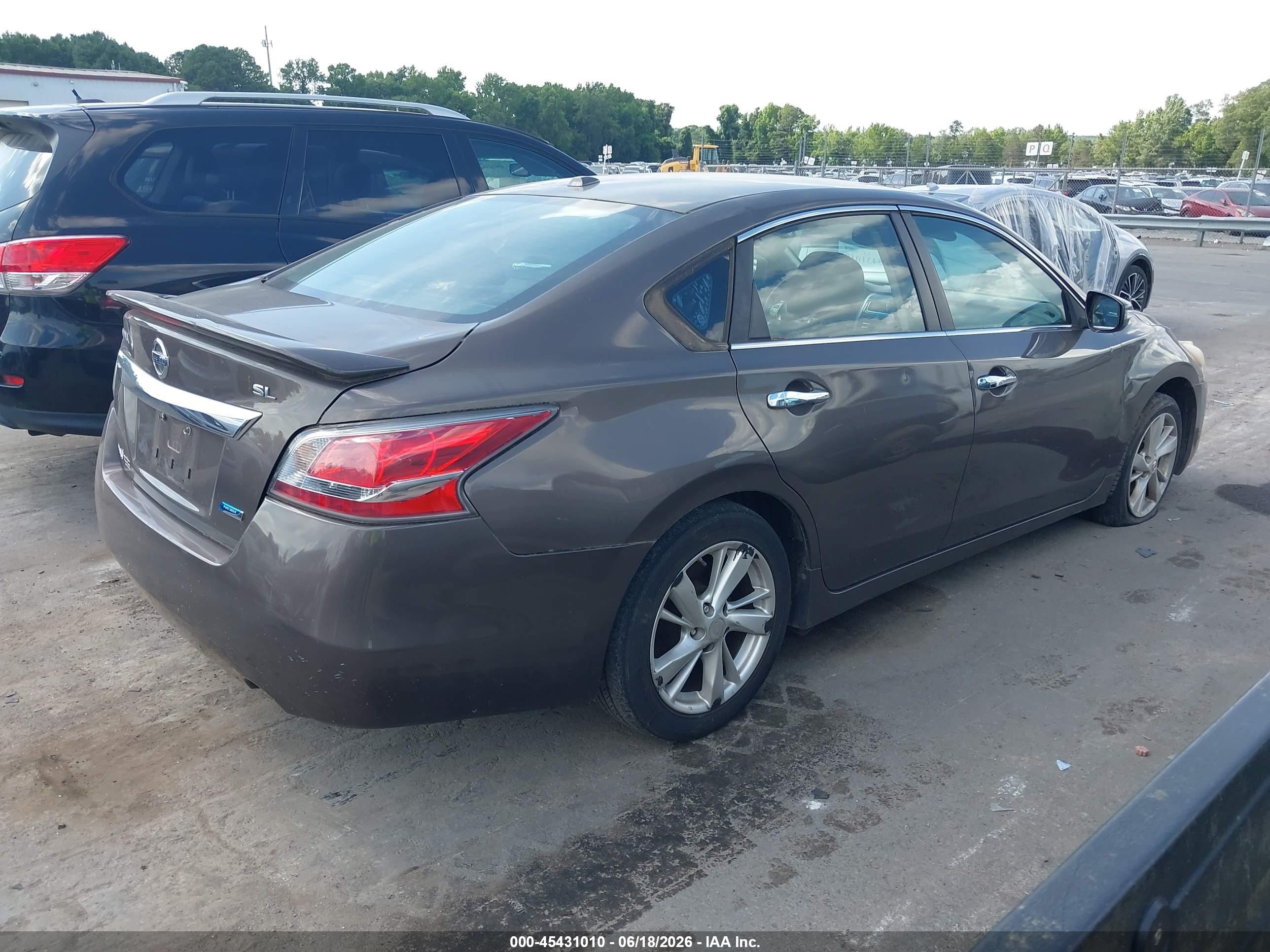 2014 Nissan Altima 2.5 Sl Brown vin: 1N4AL3APXEC134101