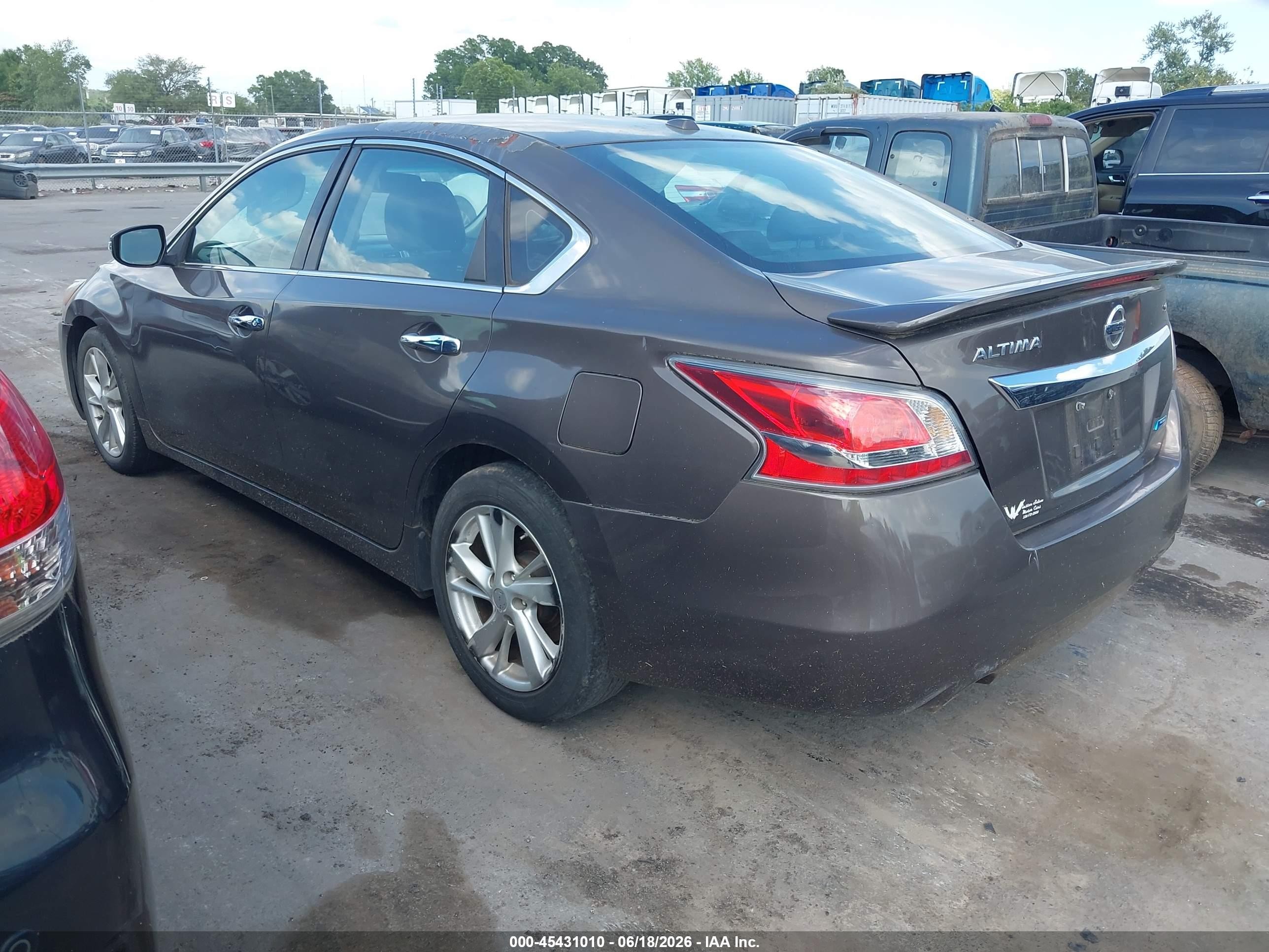 2014 Nissan Altima 2.5 Sl Brown vin: 1N4AL3APXEC134101
