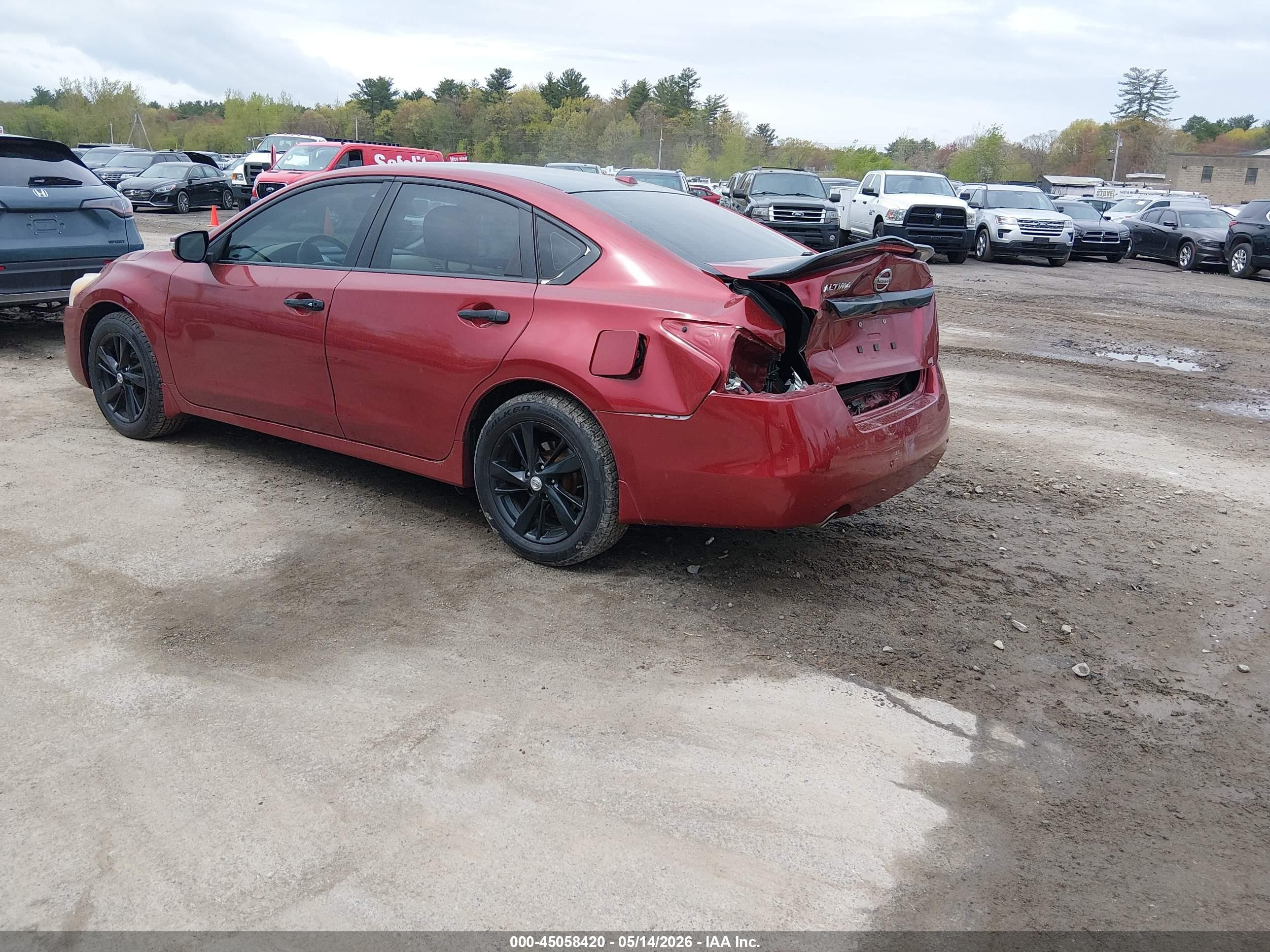 2014 Nissan Altima 2.5 Sl Burgundy vin: 1N4AL3APXEC135233