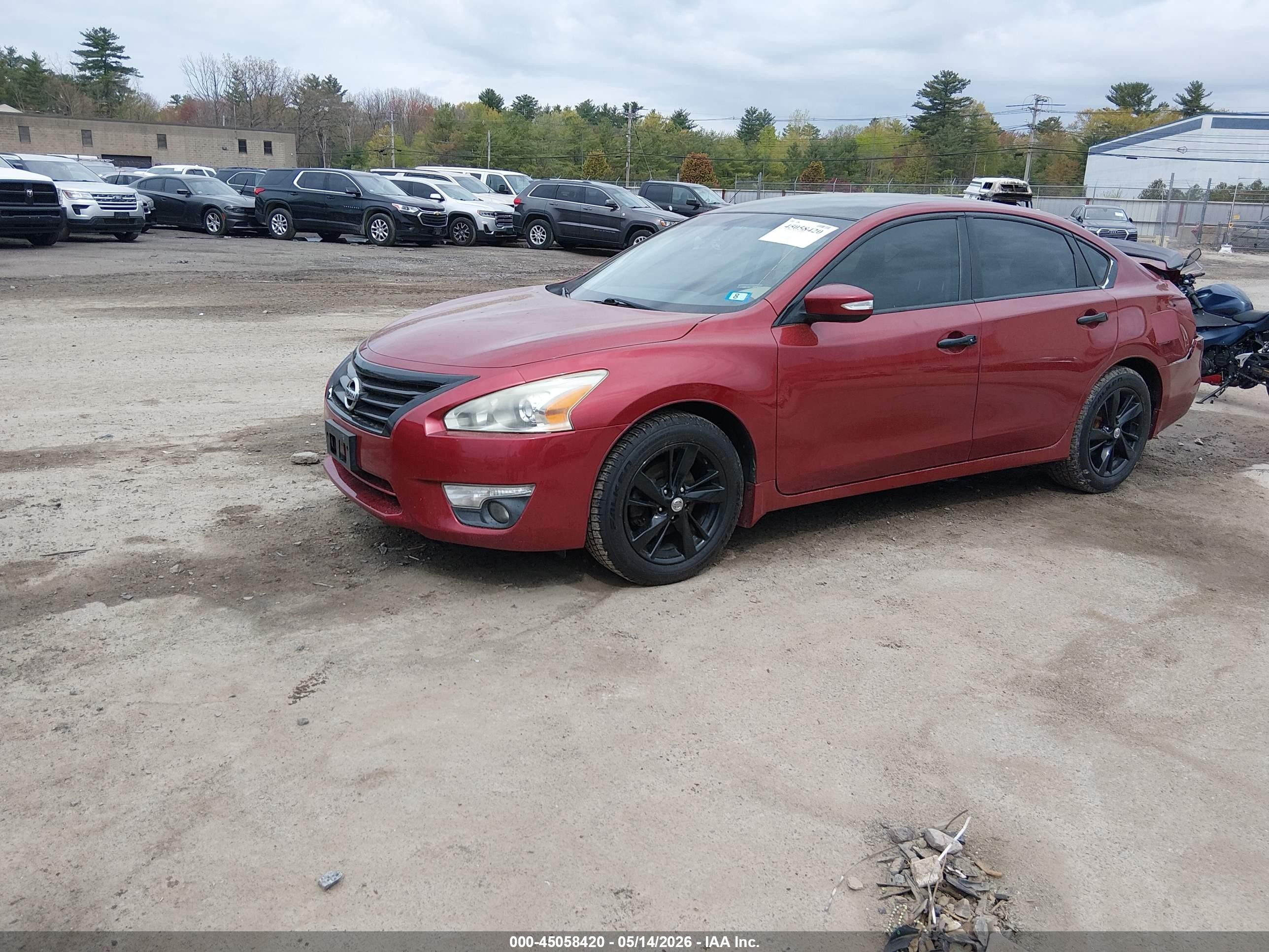 2014 Nissan Altima 2.5 Sl Burgundy vin: 1N4AL3APXEC135233