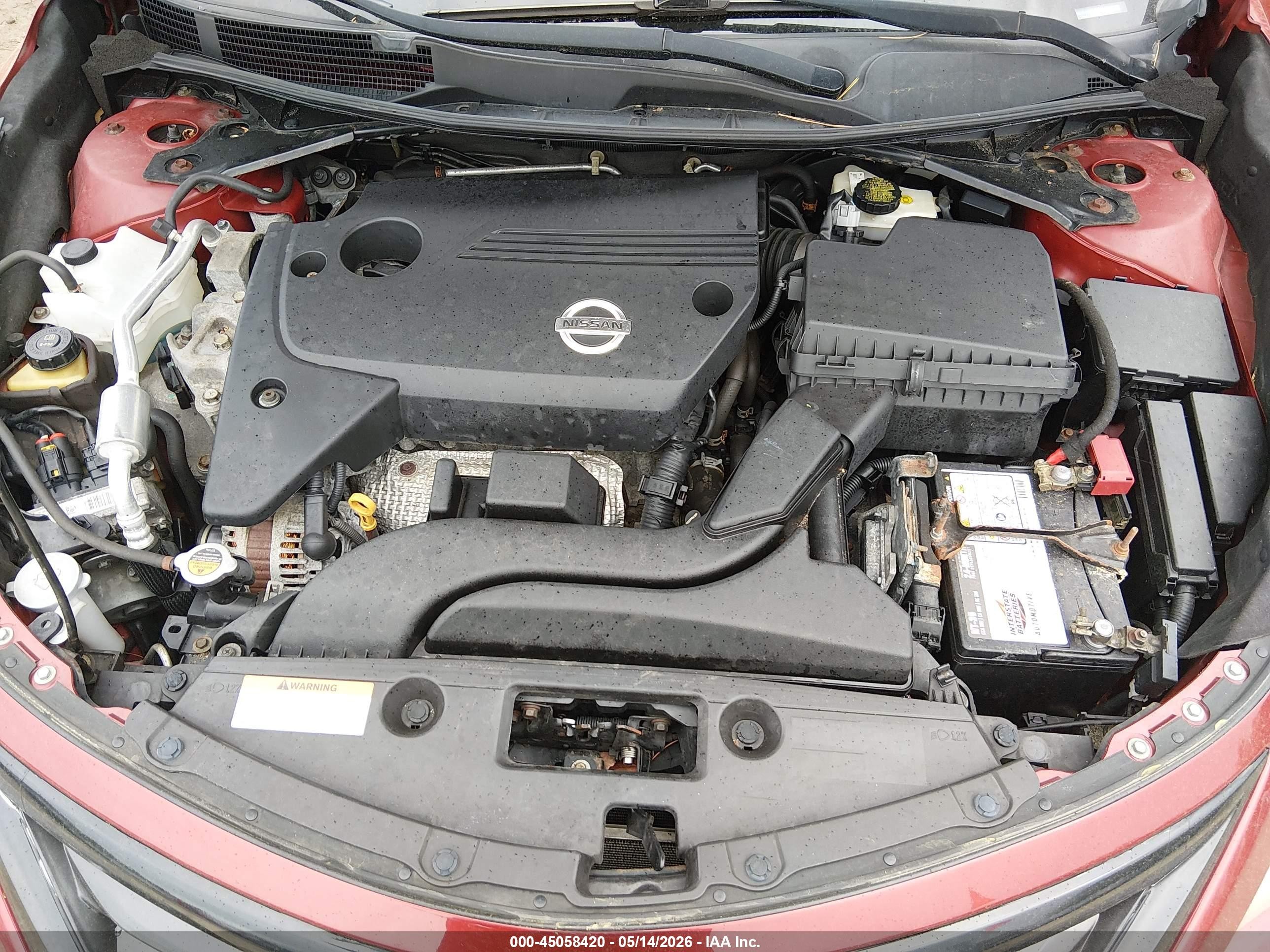 2014 Nissan Altima 2.5 Sl Burgundy vin: 1N4AL3APXEC135233