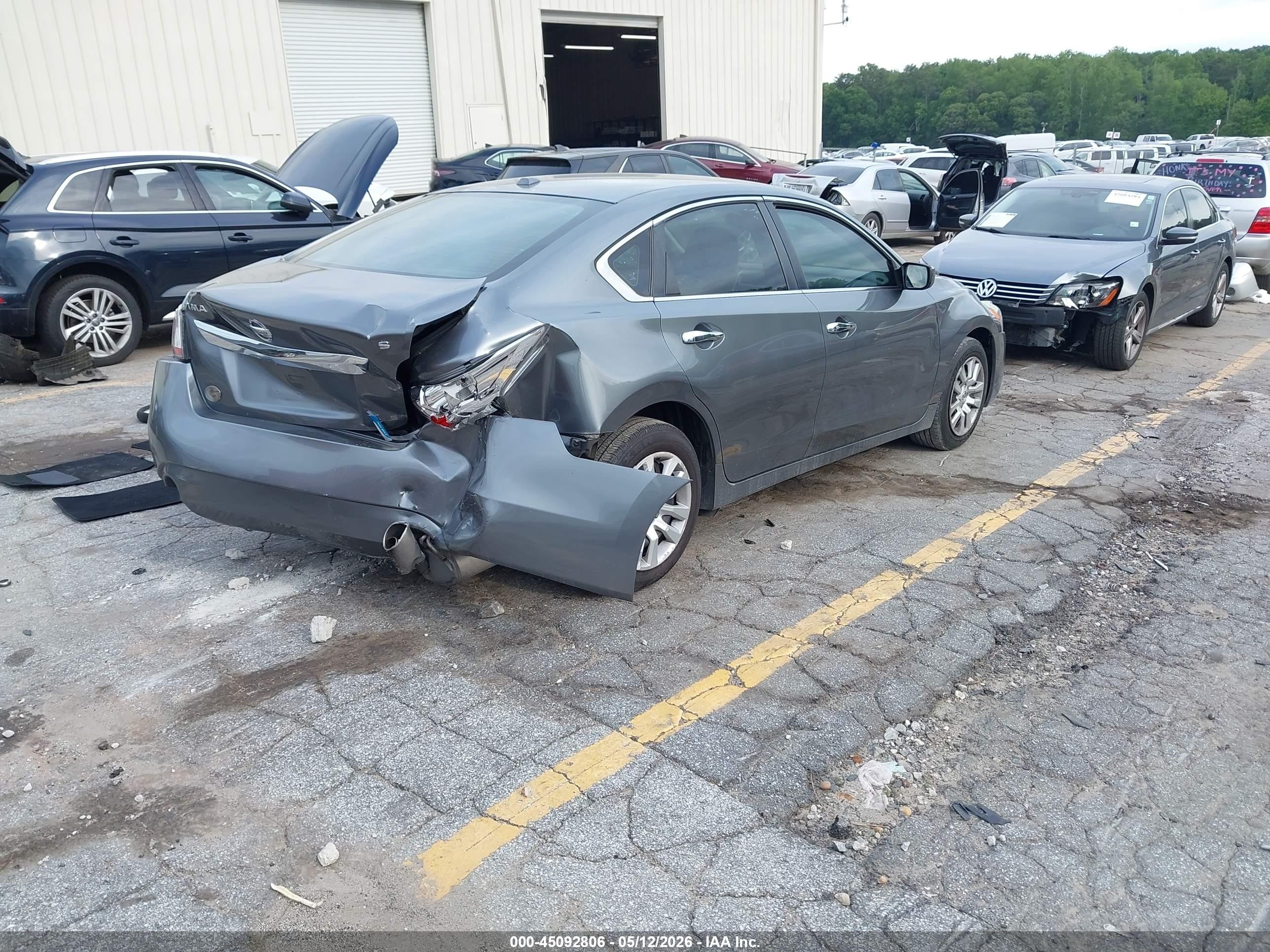 2014 Nissan Altima 2.5 S Gray vin: 1N4AL3APXEC147527