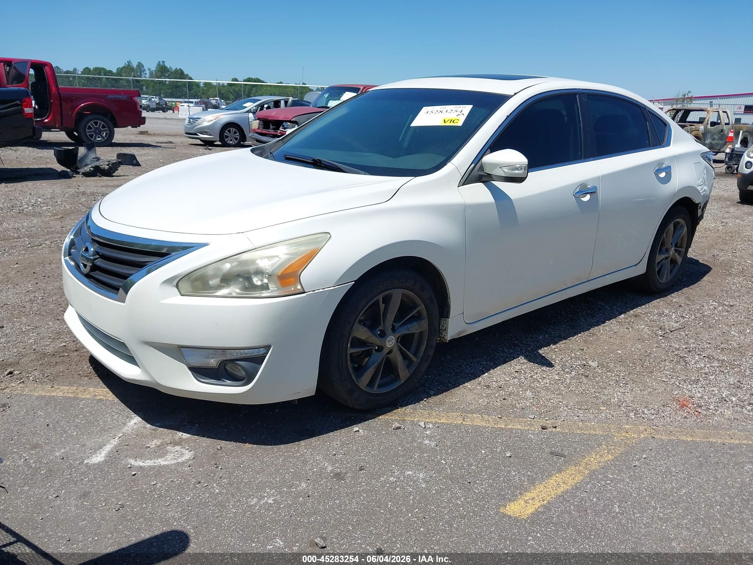 2014 Nissan Altima 2.5 Sl White vin: 1N4AL3APXEC165347