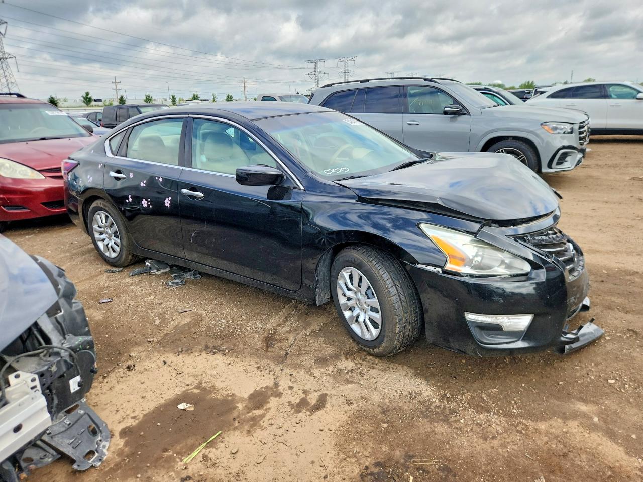 2014 Nissan Altima 2.5 S Black vin: 1N4AL3APXEC182312