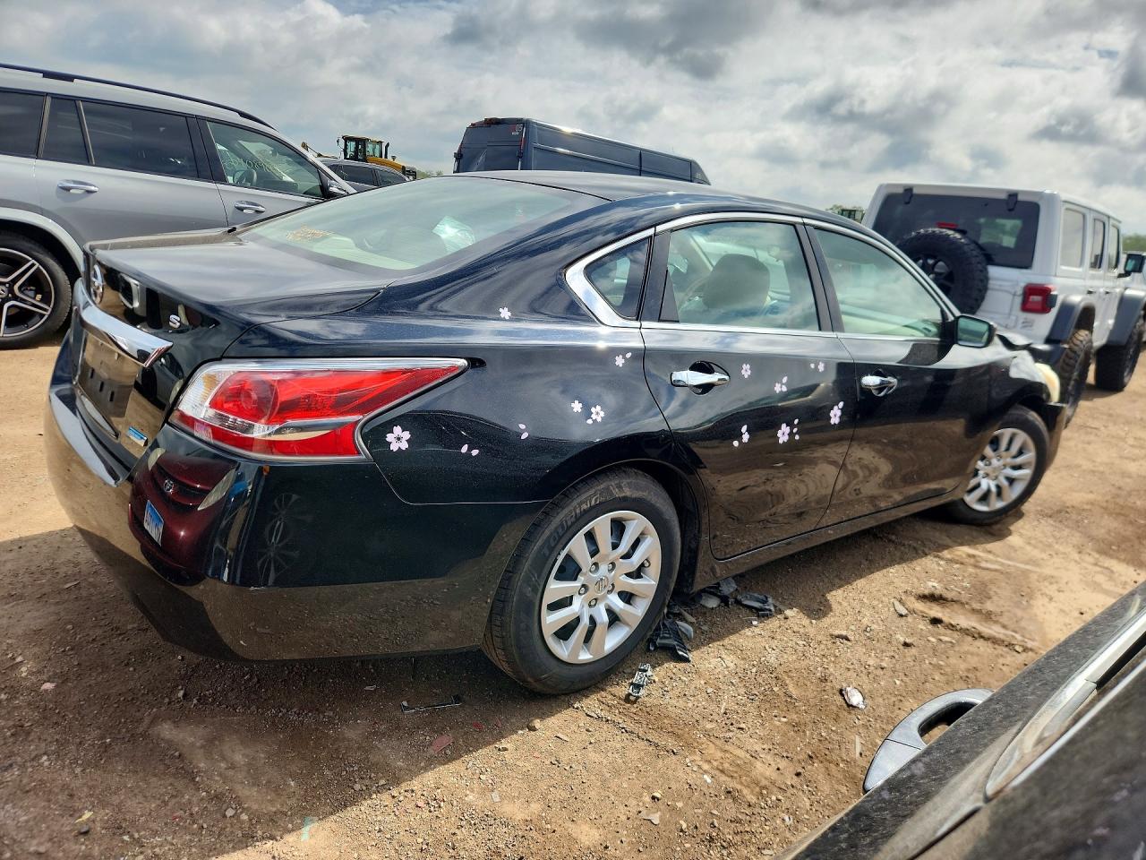 2014 Nissan Altima 2.5 S Black vin: 1N4AL3APXEC182312