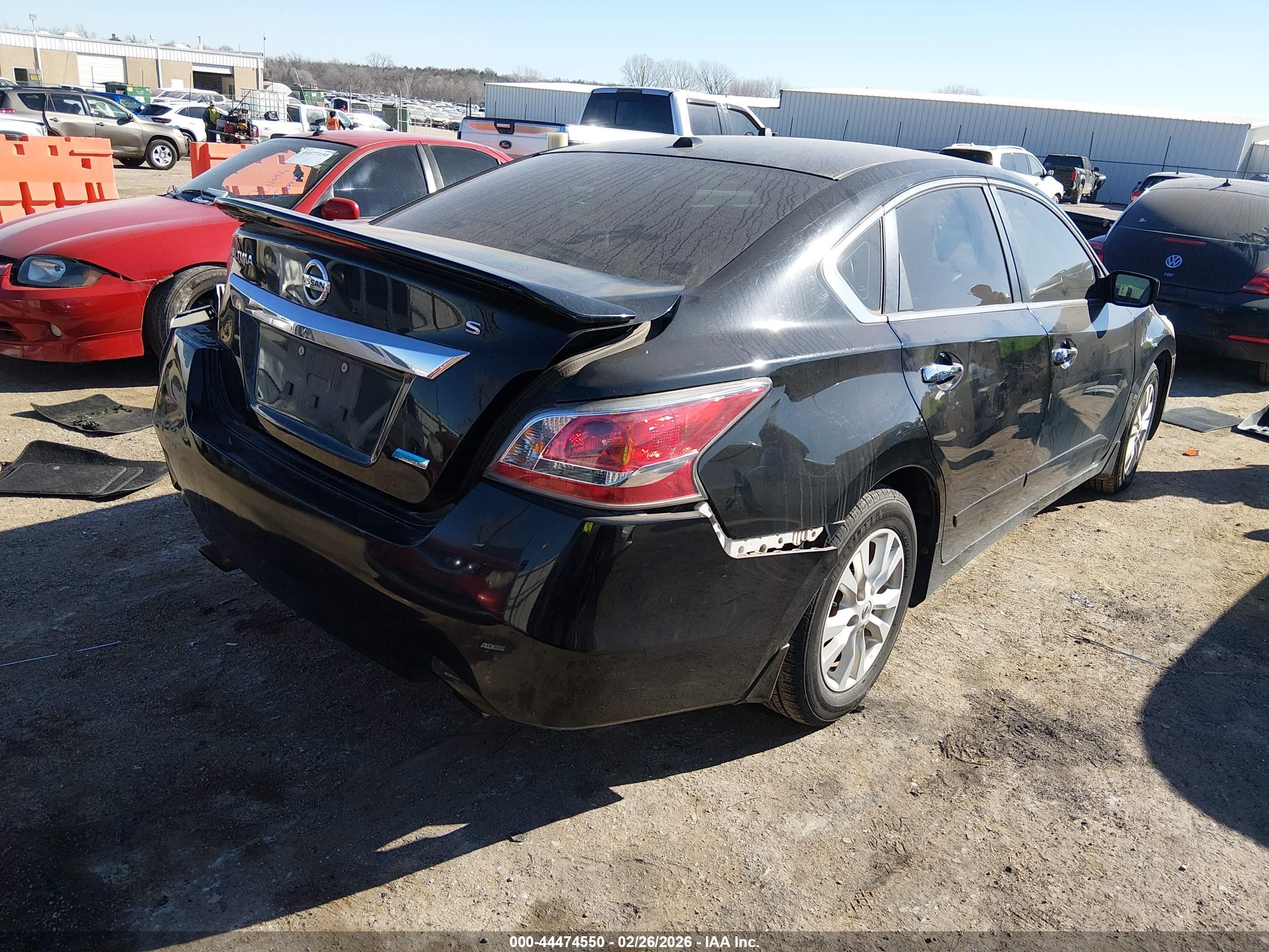 2014 Nissan Altima 2.5 S Black vin: 1N4AL3APXEC190507