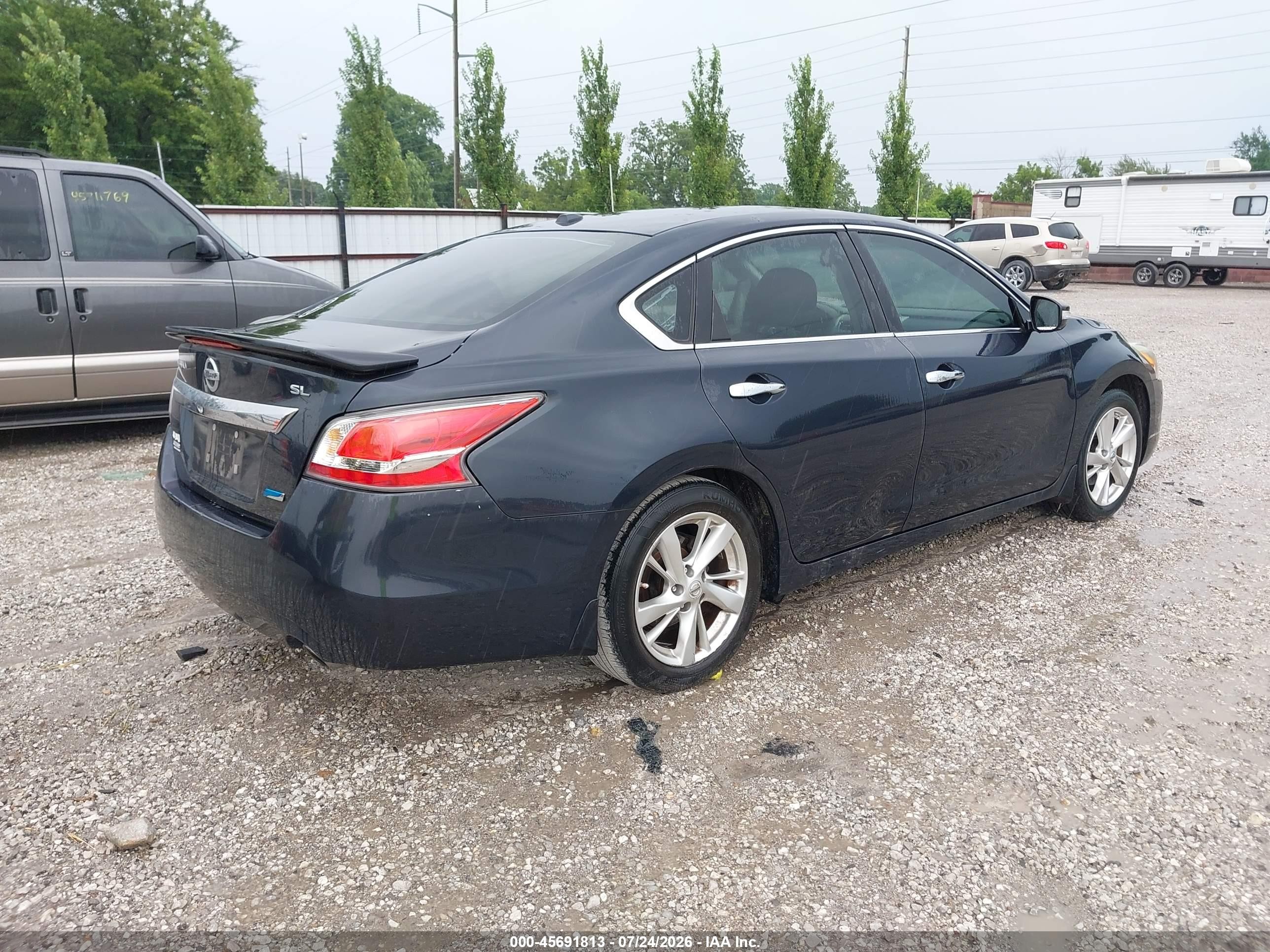 2014 Nissan Altima 2.5 Sl Blue vin: 1N4AL3APXEC197621