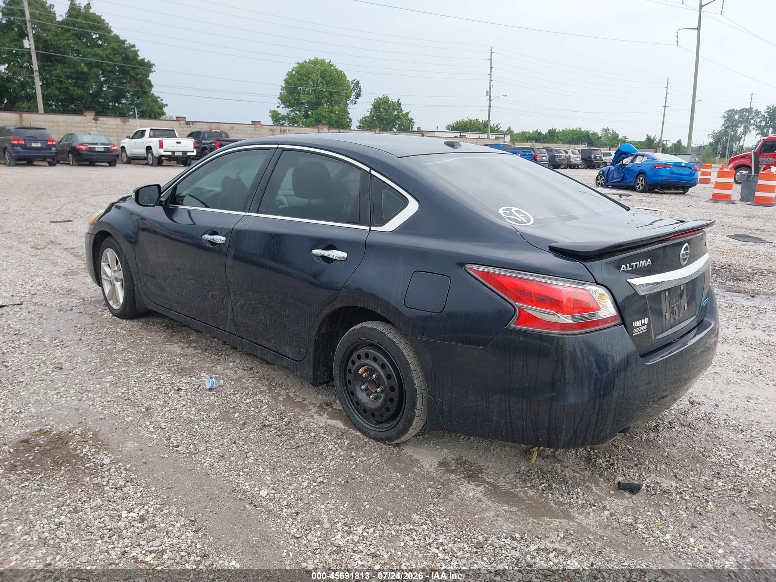 2014 Nissan Altima 2.5 Sl Blue vin: 1N4AL3APXEC197621