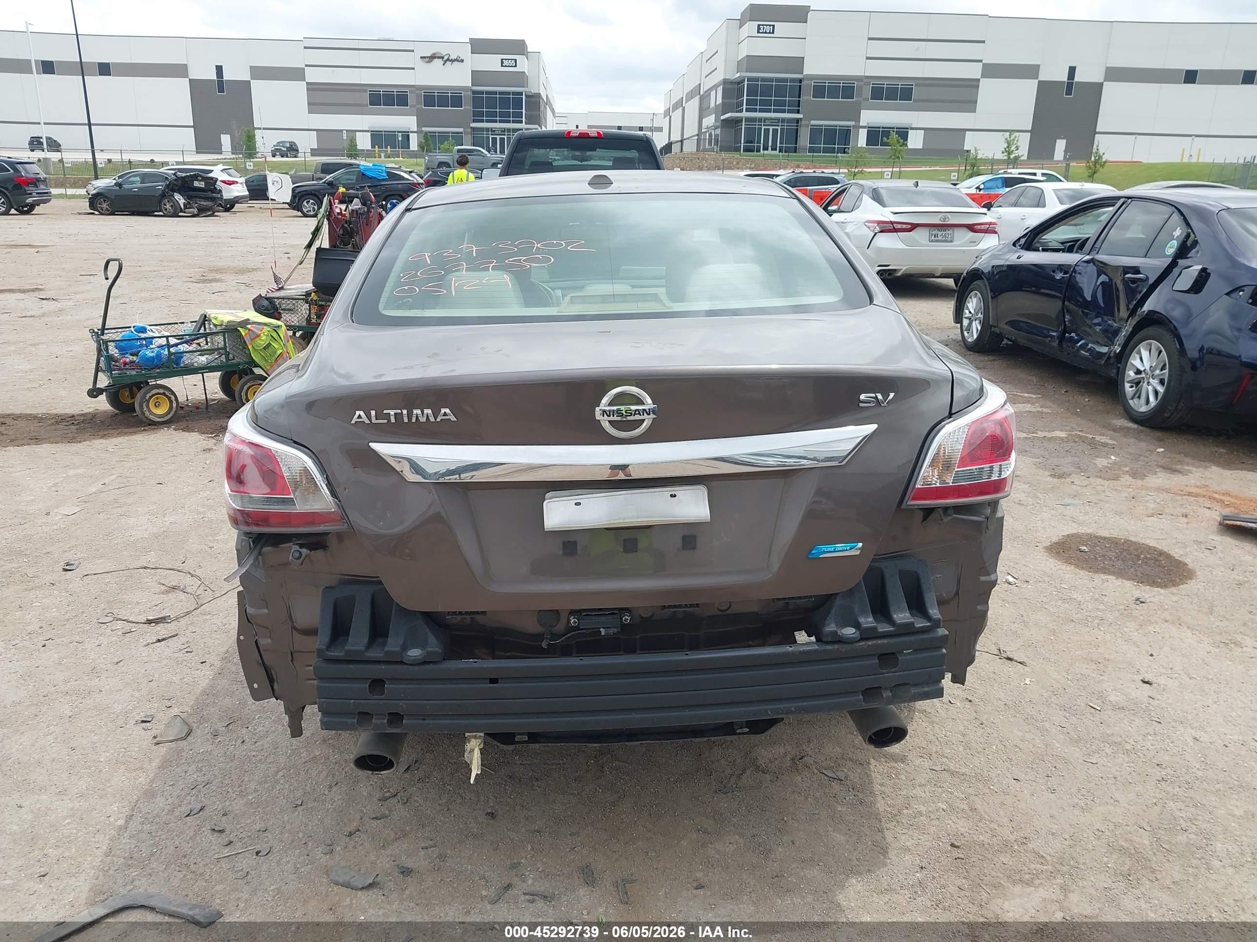 2014 Nissan Altima 2.5 Sv Коричневый vin: 1N4AL3APXEC267750
