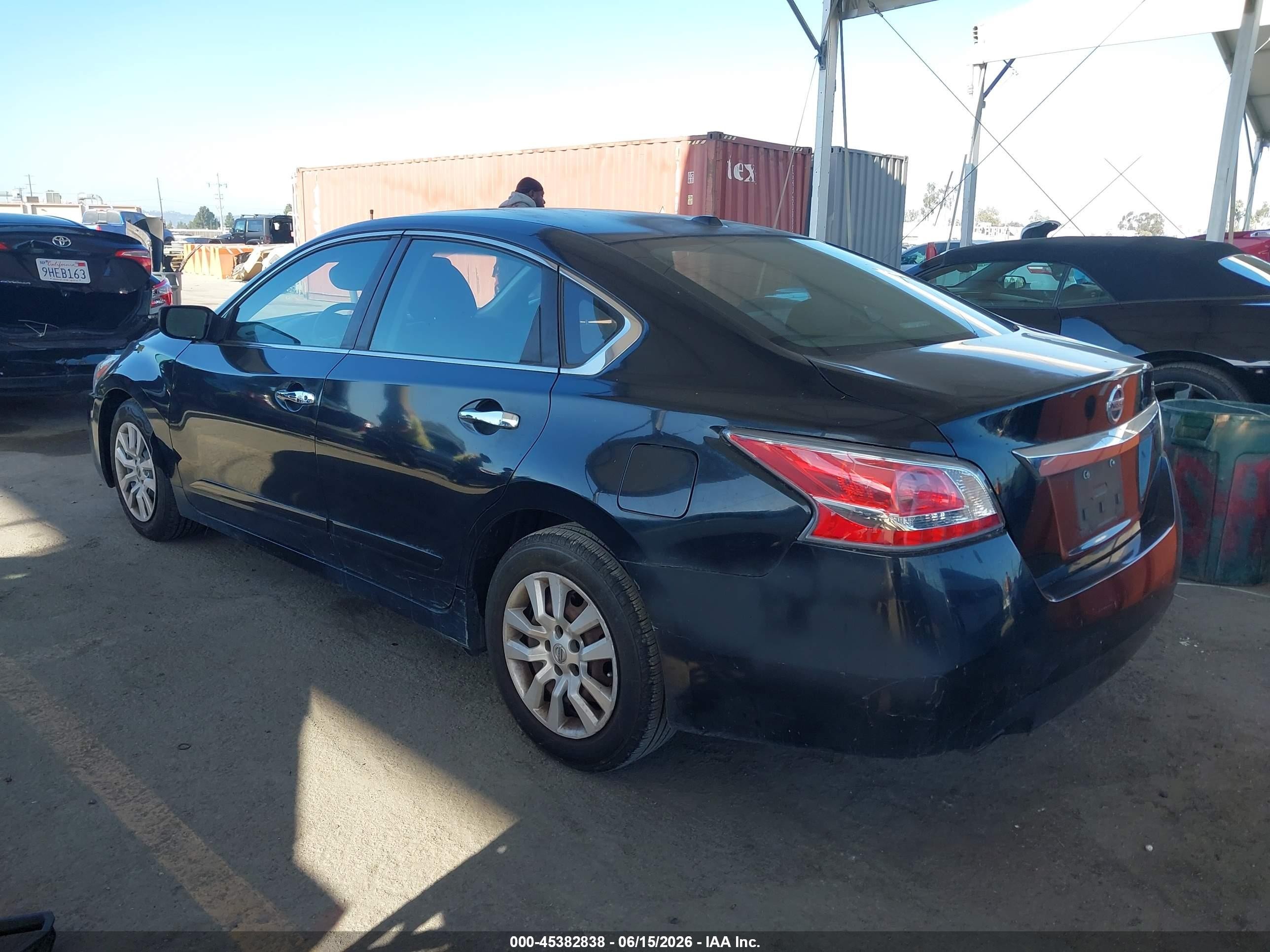 2014 Nissan Altima 2.5 S Black vin: 1N4AL3APXEC278344