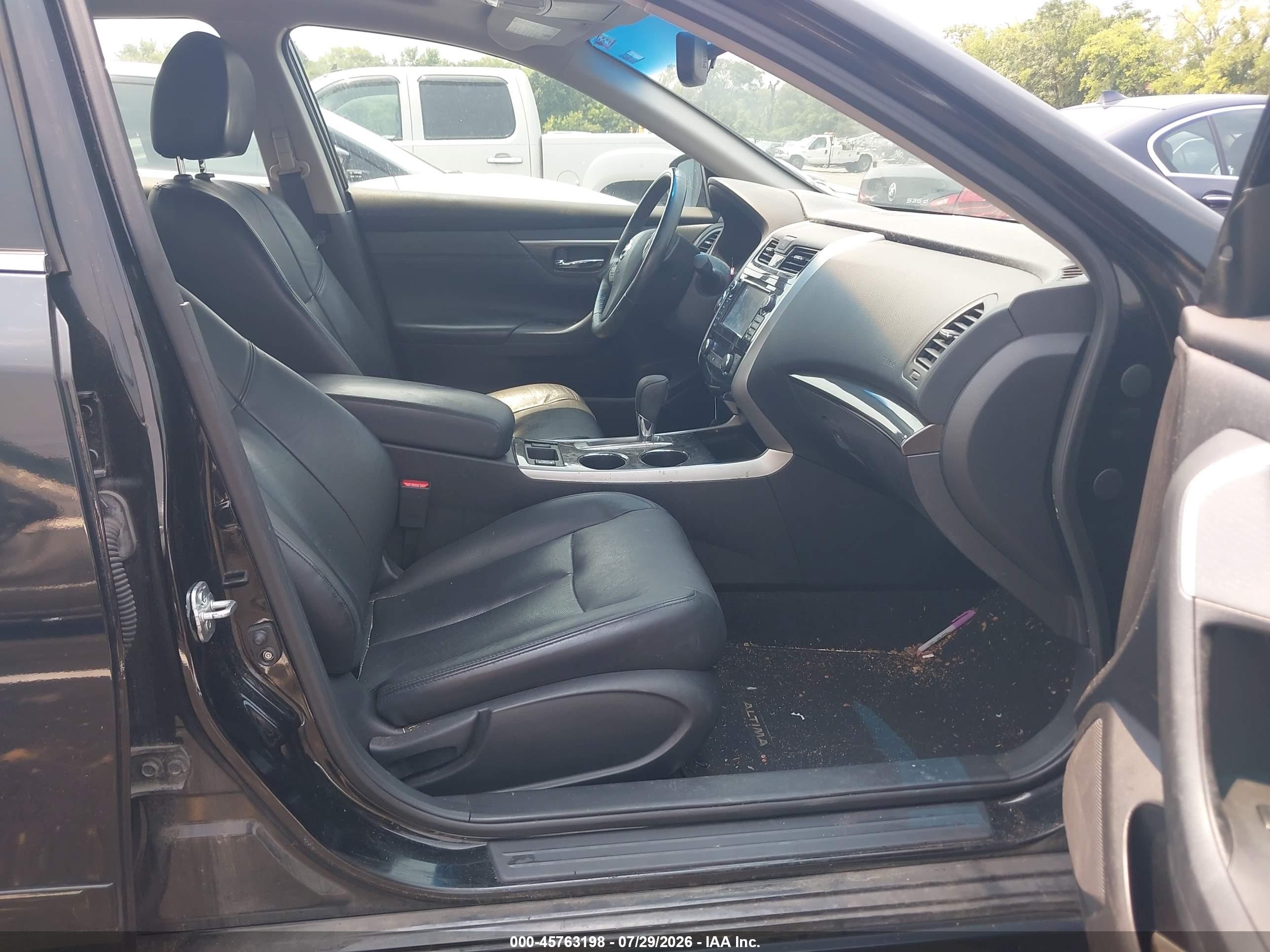 2014 Nissan Altima 2.5 Sl Black vin: 1N4AL3APXEC282524