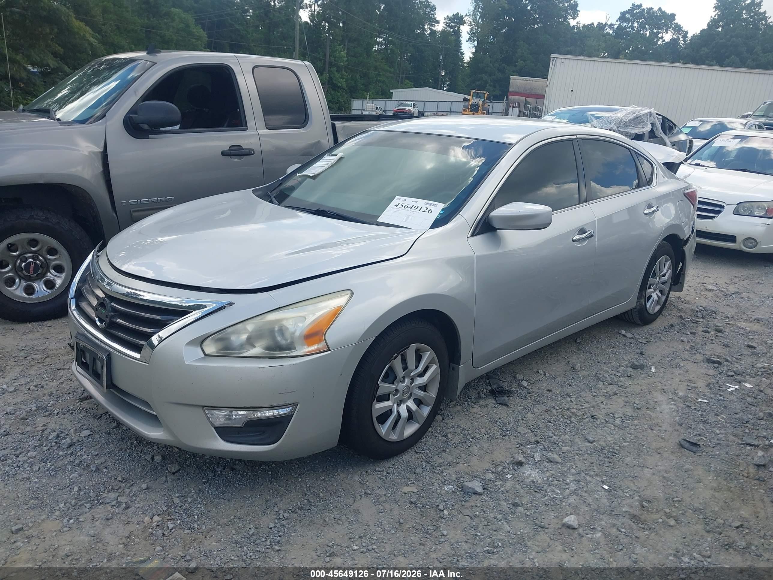 2014 Nissan Altima 2.5 S Silver vin: 1N4AL3APXEC323122