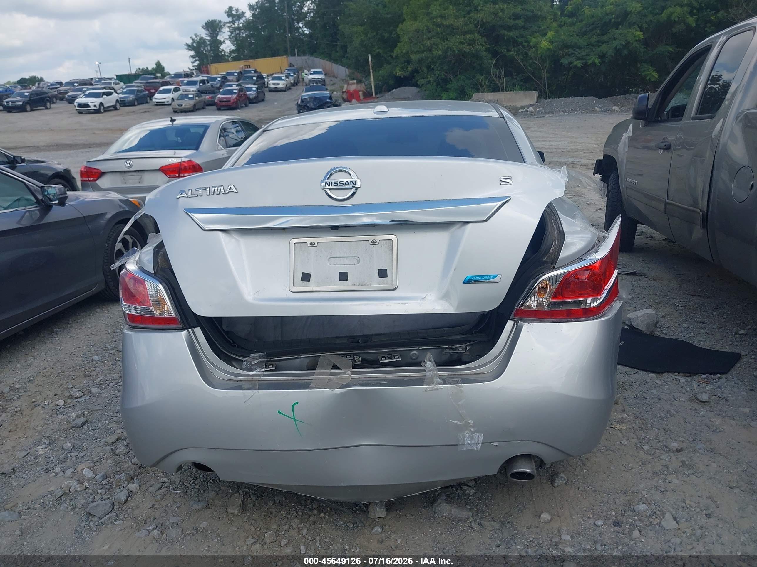 2014 Nissan Altima 2.5 S Silver vin: 1N4AL3APXEC323122