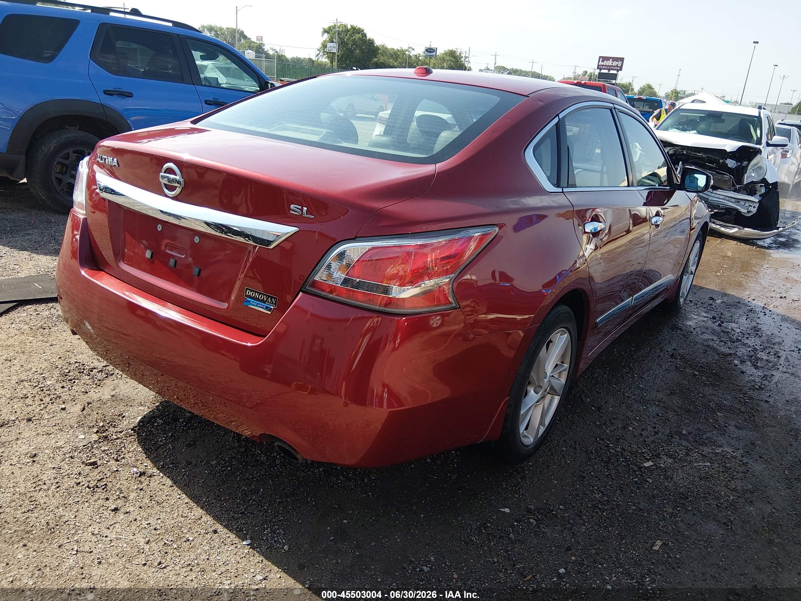 2014 Nissan Altima 2.5 Sl Red vin: 1N4AL3APXEC410230