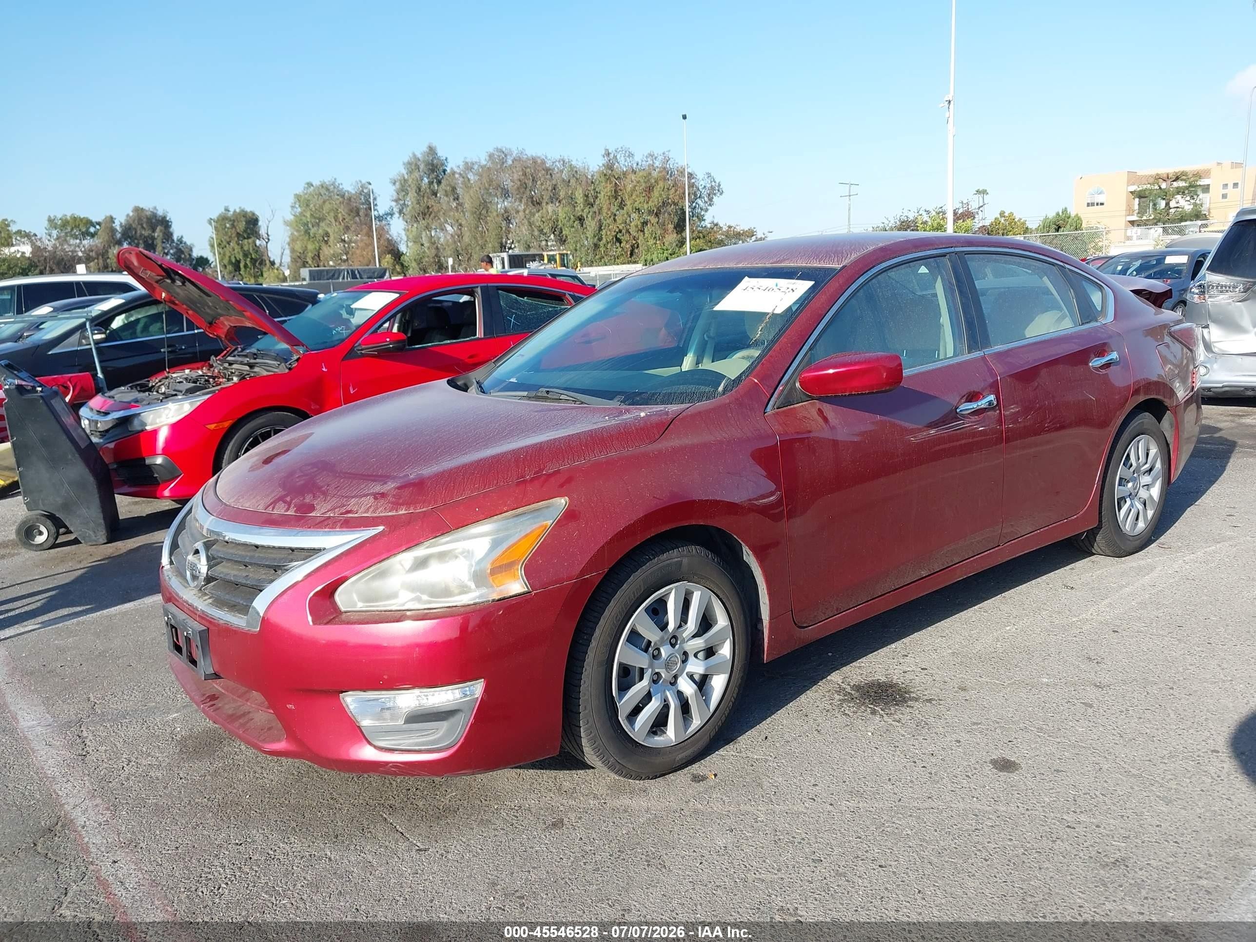 2014 Nissan Altima 2.5 Красный vin: 1N4AL3APXEC417436