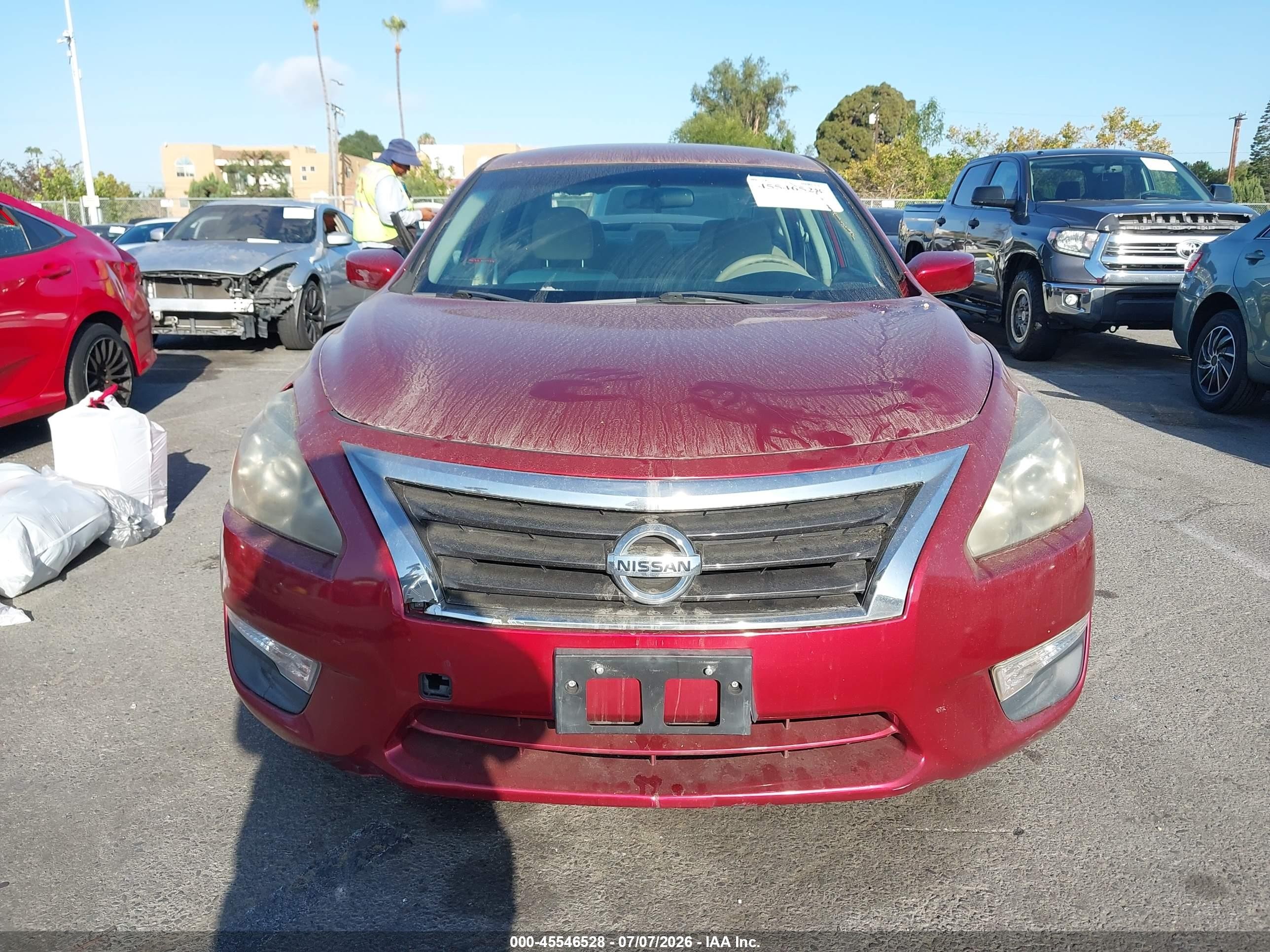 2014 Nissan Altima 2.5 Красный vin: 1N4AL3APXEC417436