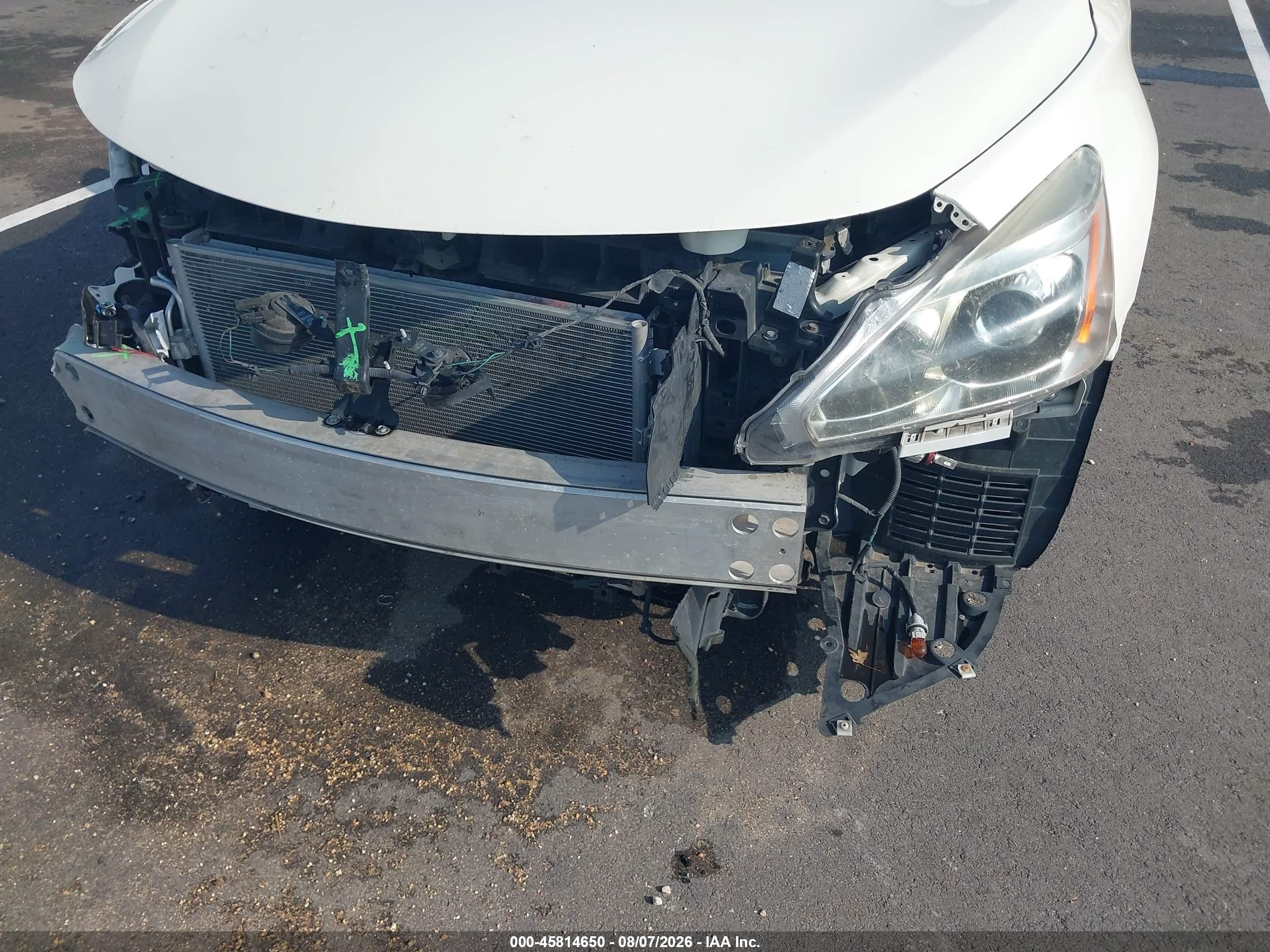 2014 Nissan Altima 2.5 Sv White vin: 1N4AL3APXEC901557