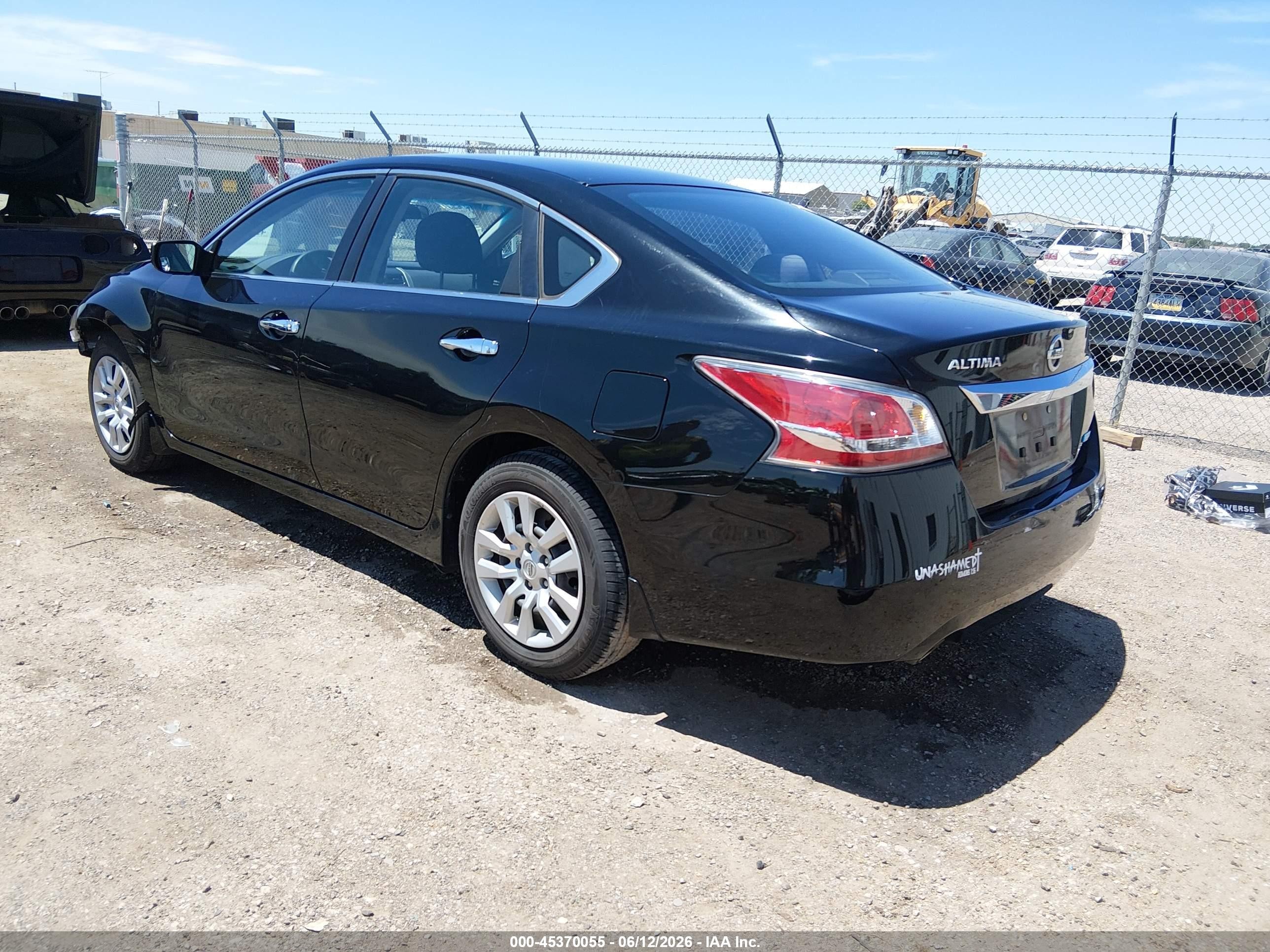 2014 Nissan Altima 2.5 S Black vin: 1N4AL3APXEN208430