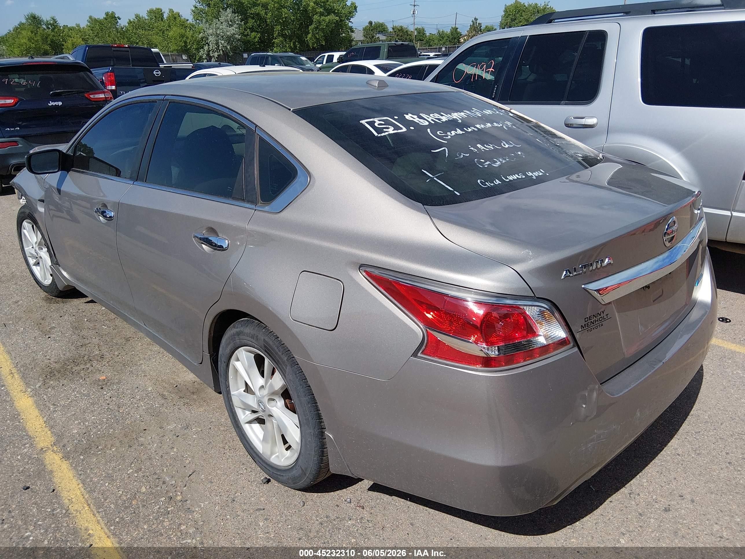 2014 Nissan Altima 2.5 Sv Бежевый vin: 1N4AL3APXEN220531