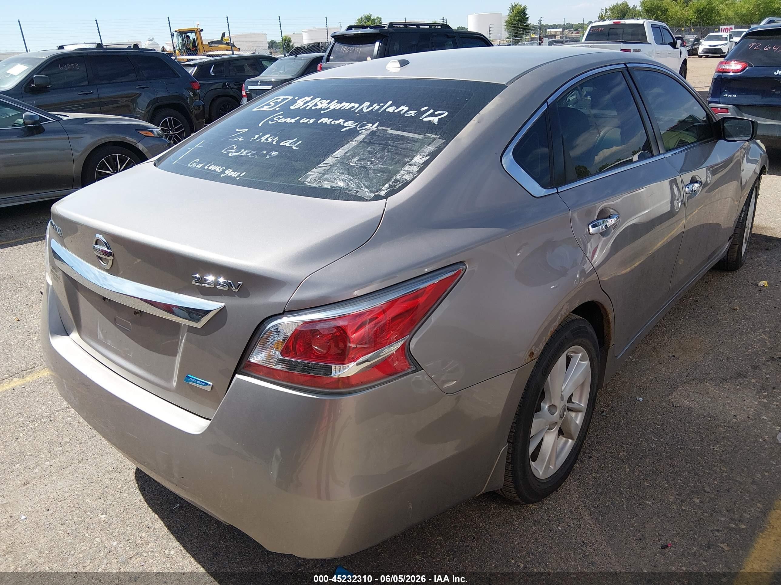 2014 Nissan Altima 2.5 Sv Бежевый vin: 1N4AL3APXEN220531