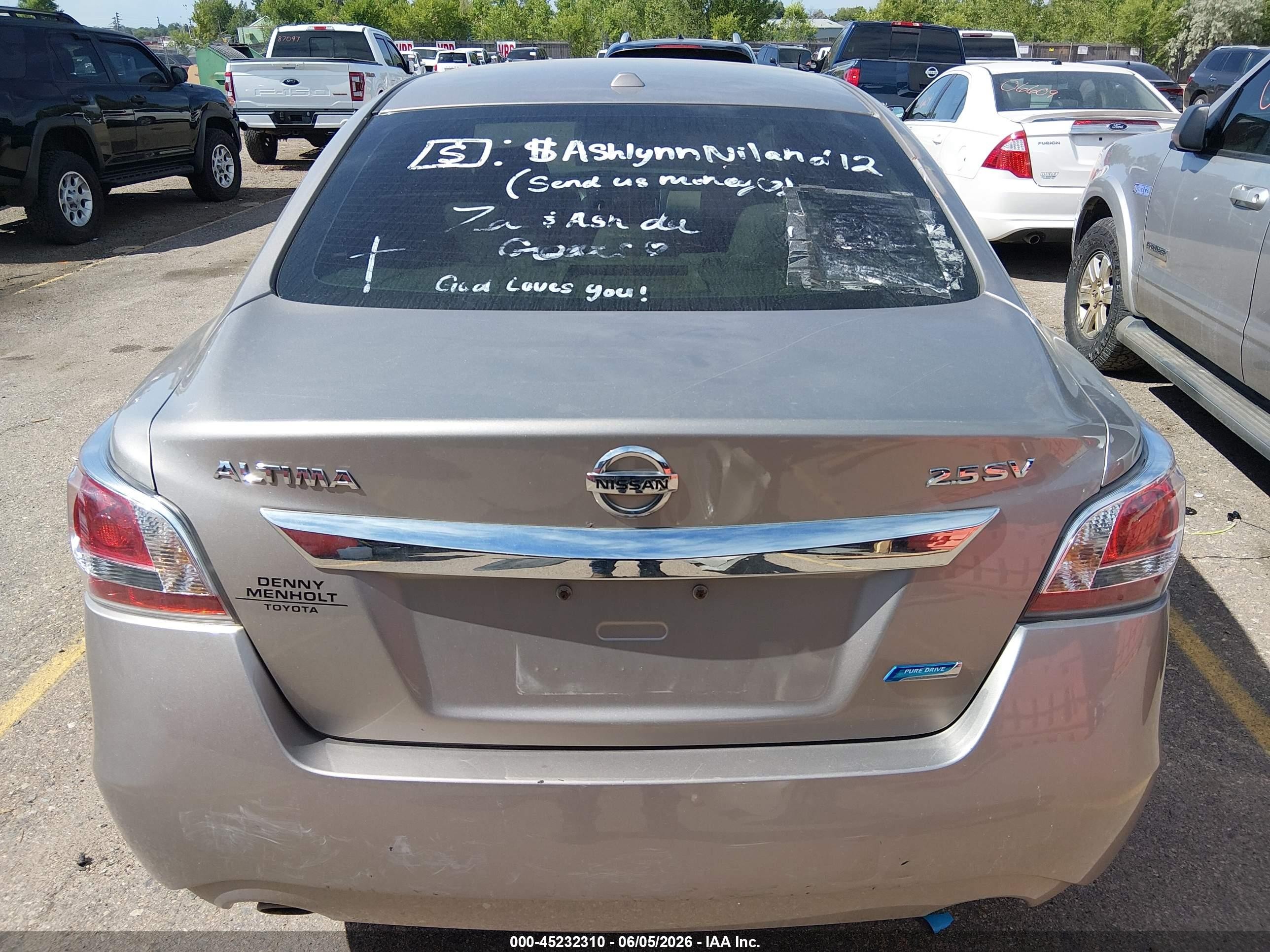 2014 Nissan Altima 2.5 Sv Бежевый vin: 1N4AL3APXEN220531