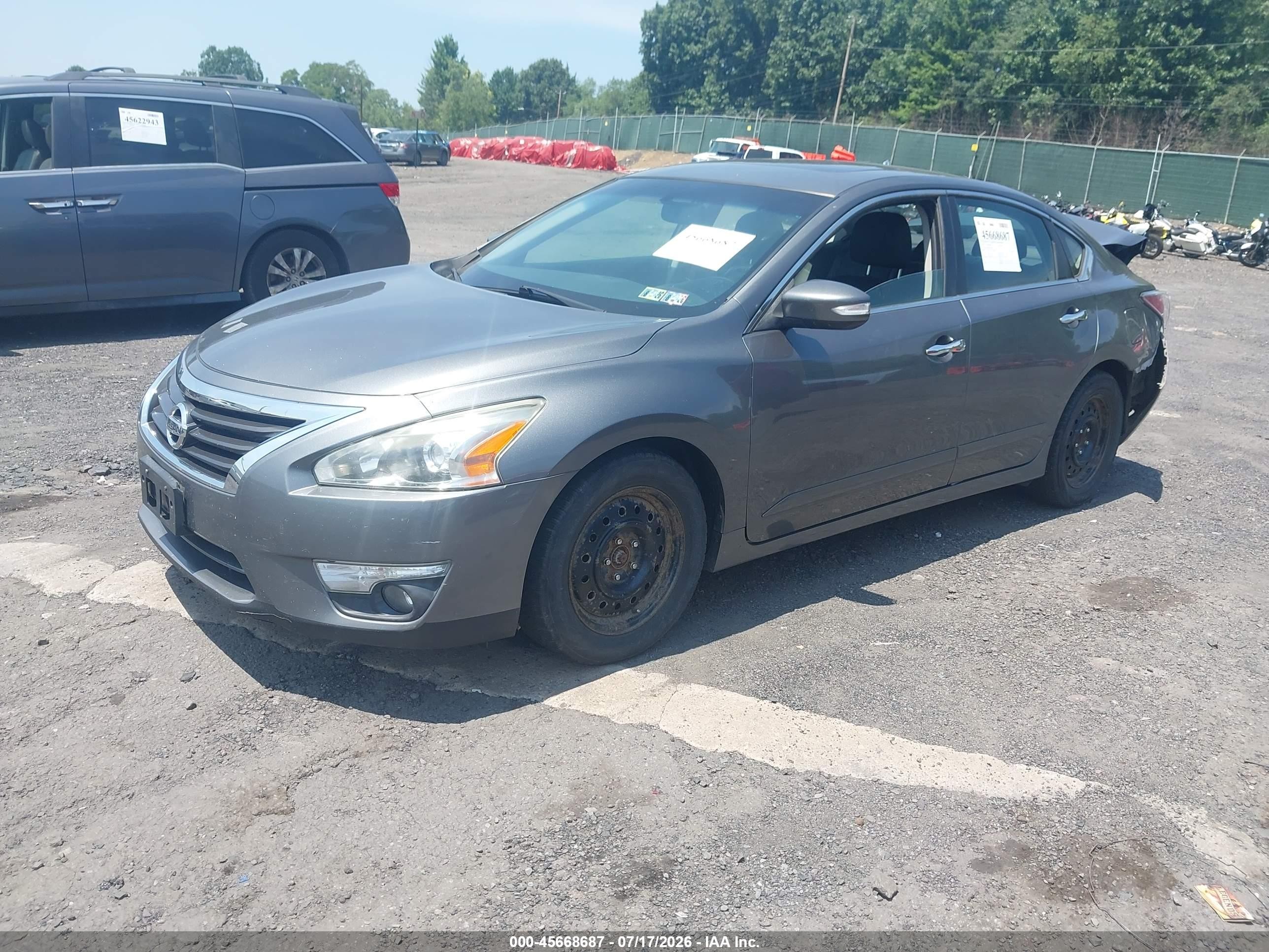 2014 Nissan Altima 2.5 Sl Gray vin: 1N4AL3APXEN226619