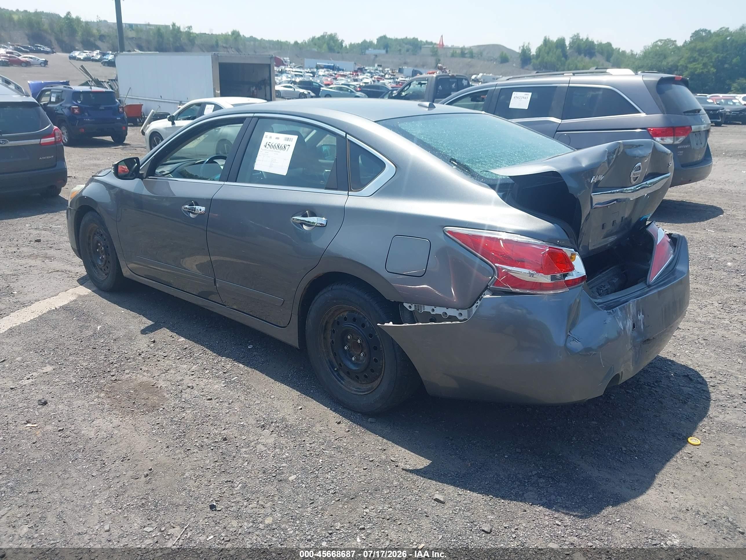 2014 Nissan Altima 2.5 Sl Gray vin: 1N4AL3APXEN226619