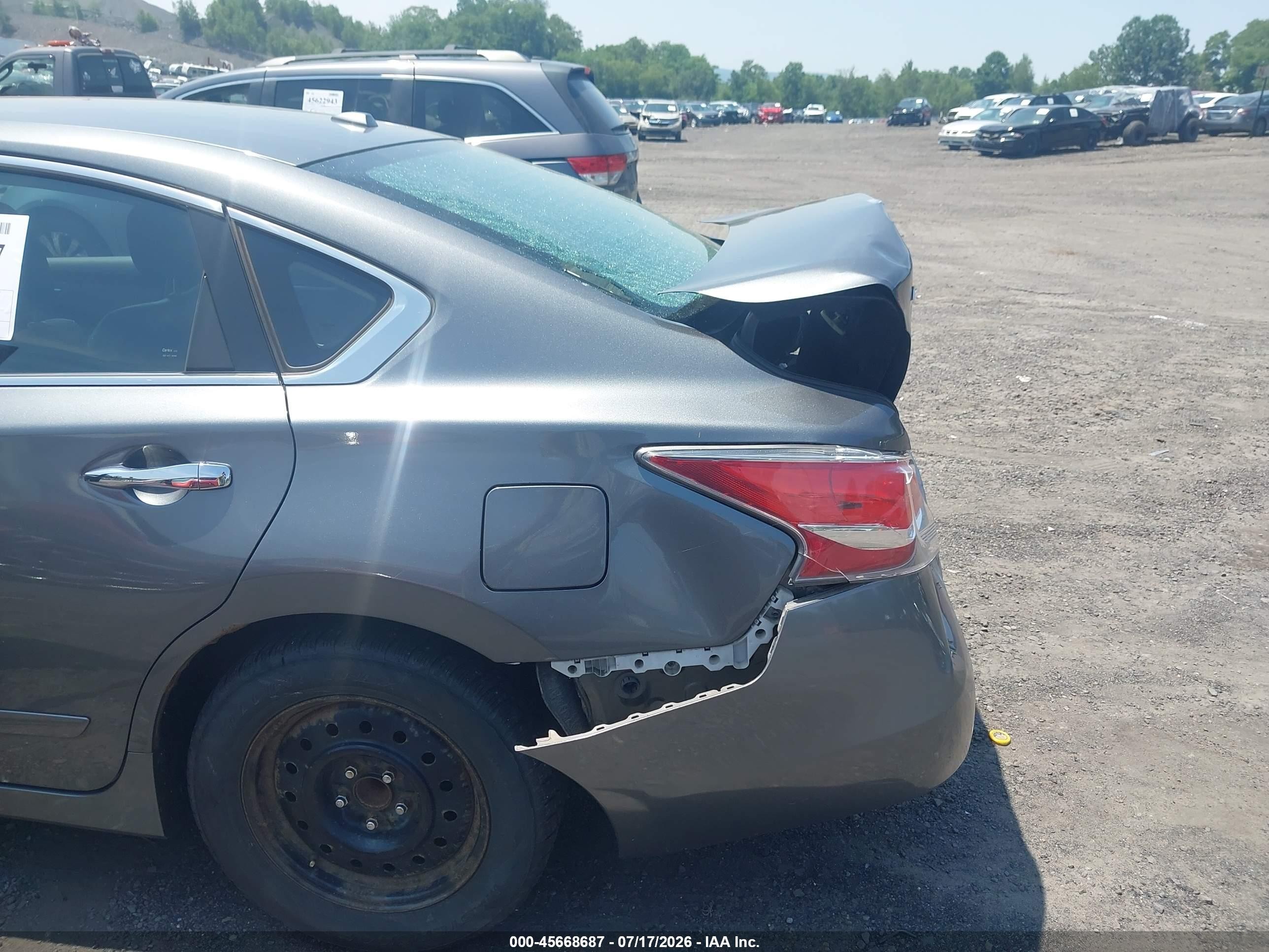 2014 Nissan Altima 2.5 Sl Gray vin: 1N4AL3APXEN226619