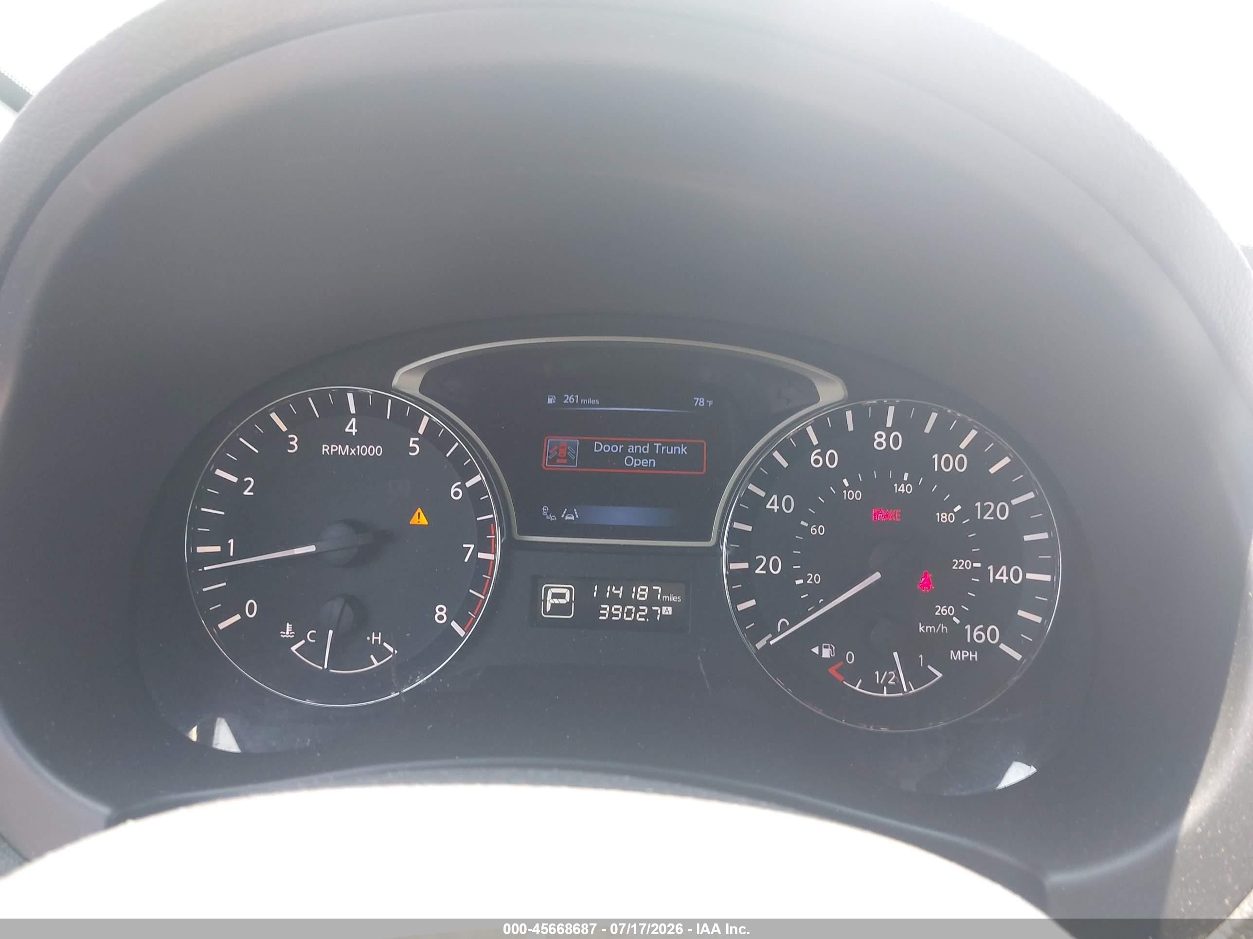 2014 Nissan Altima 2.5 Sl Gray vin: 1N4AL3APXEN226619