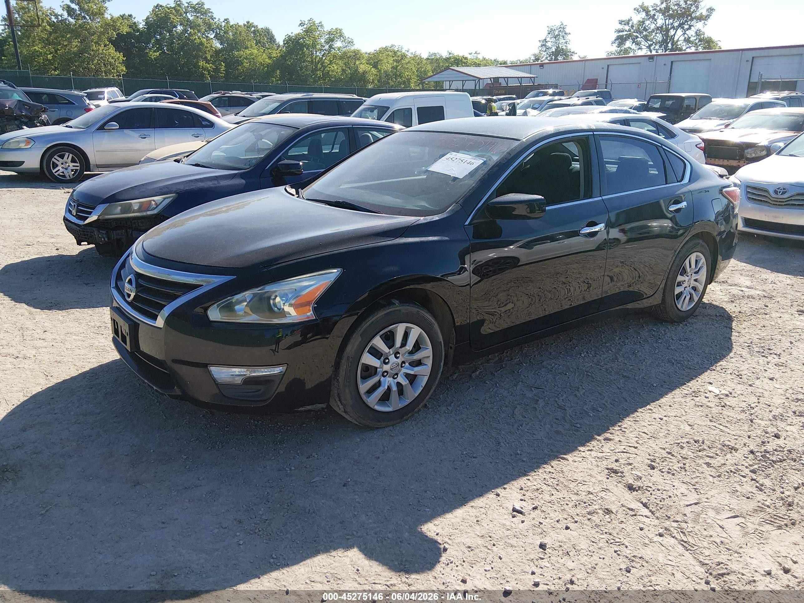 2014 Nissan Altima 2.5 S Black vin: 1N4AL3APXEN229133