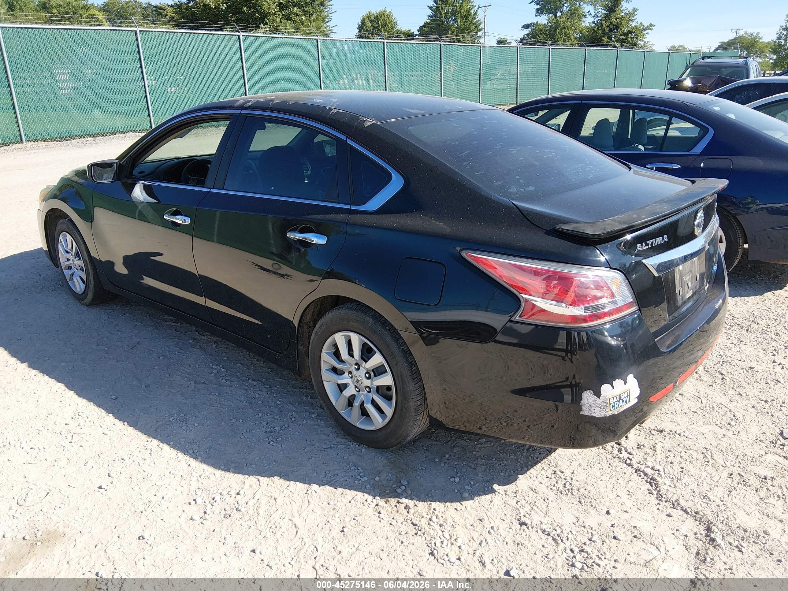 2014 Nissan Altima 2.5 S Black vin: 1N4AL3APXEN229133