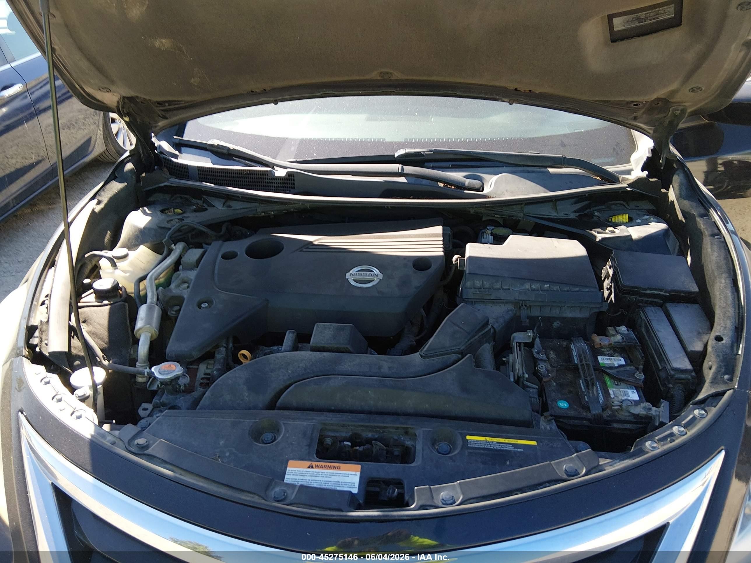 2014 Nissan Altima 2.5 S Black vin: 1N4AL3APXEN229133
