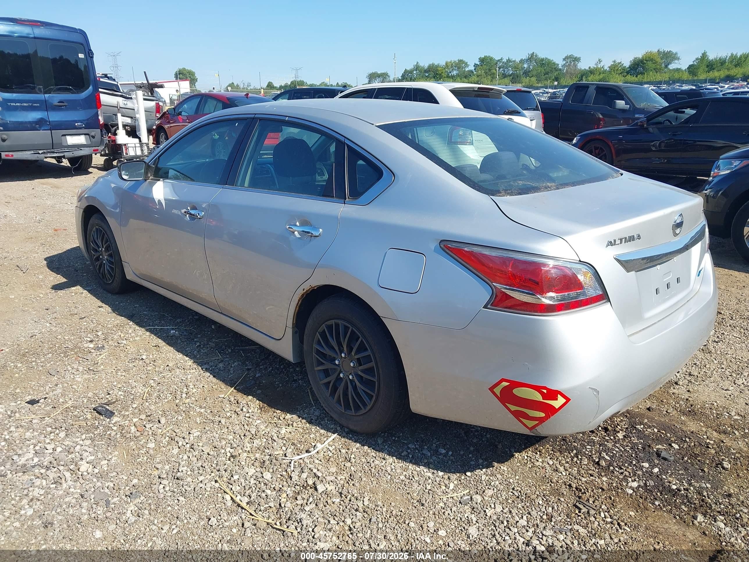 2014 Nissan Altima 2.5 S Серебряный vin: 1N4AL3APXEN255330