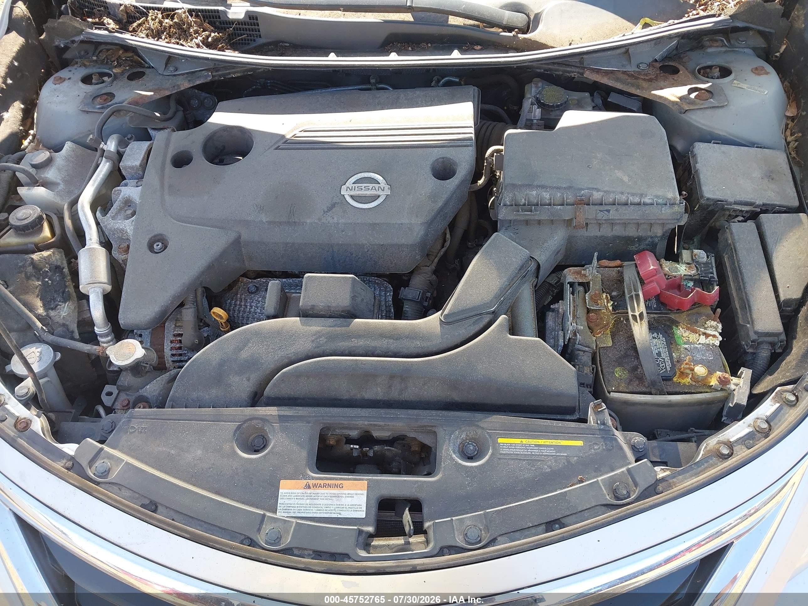2014 Nissan Altima 2.5 S Серебряный vin: 1N4AL3APXEN255330
