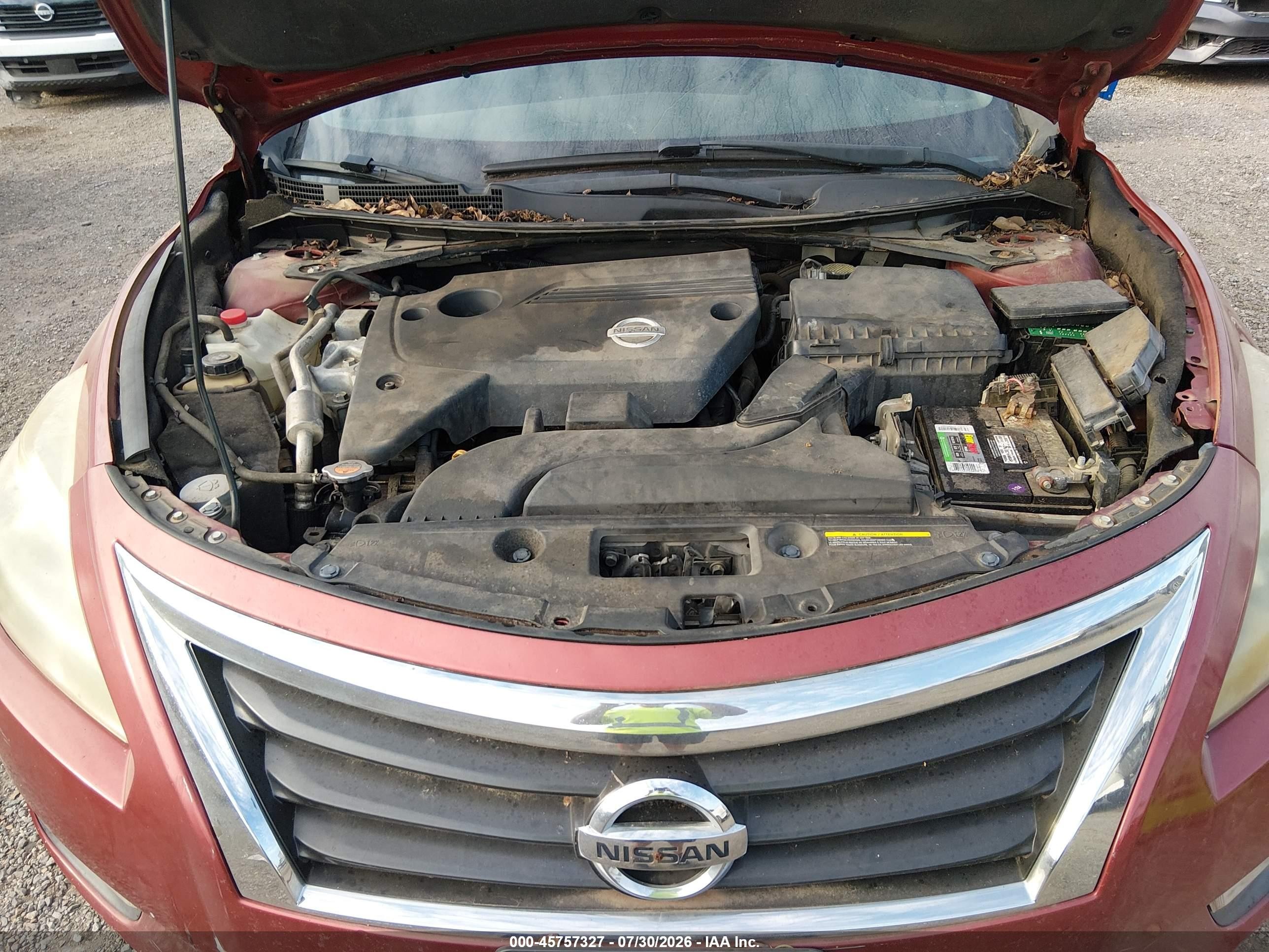 2014 Nissan Altima 2.5/2.5 S/2.5 Sl/2.5 Sv Red vin: 1N4AL3APXEN351023