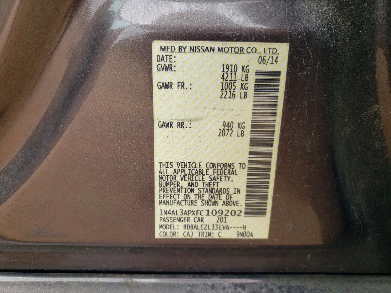 2015 Nissan Altima 2.5 S Gray vin: 1N4AL3APXFC109202
