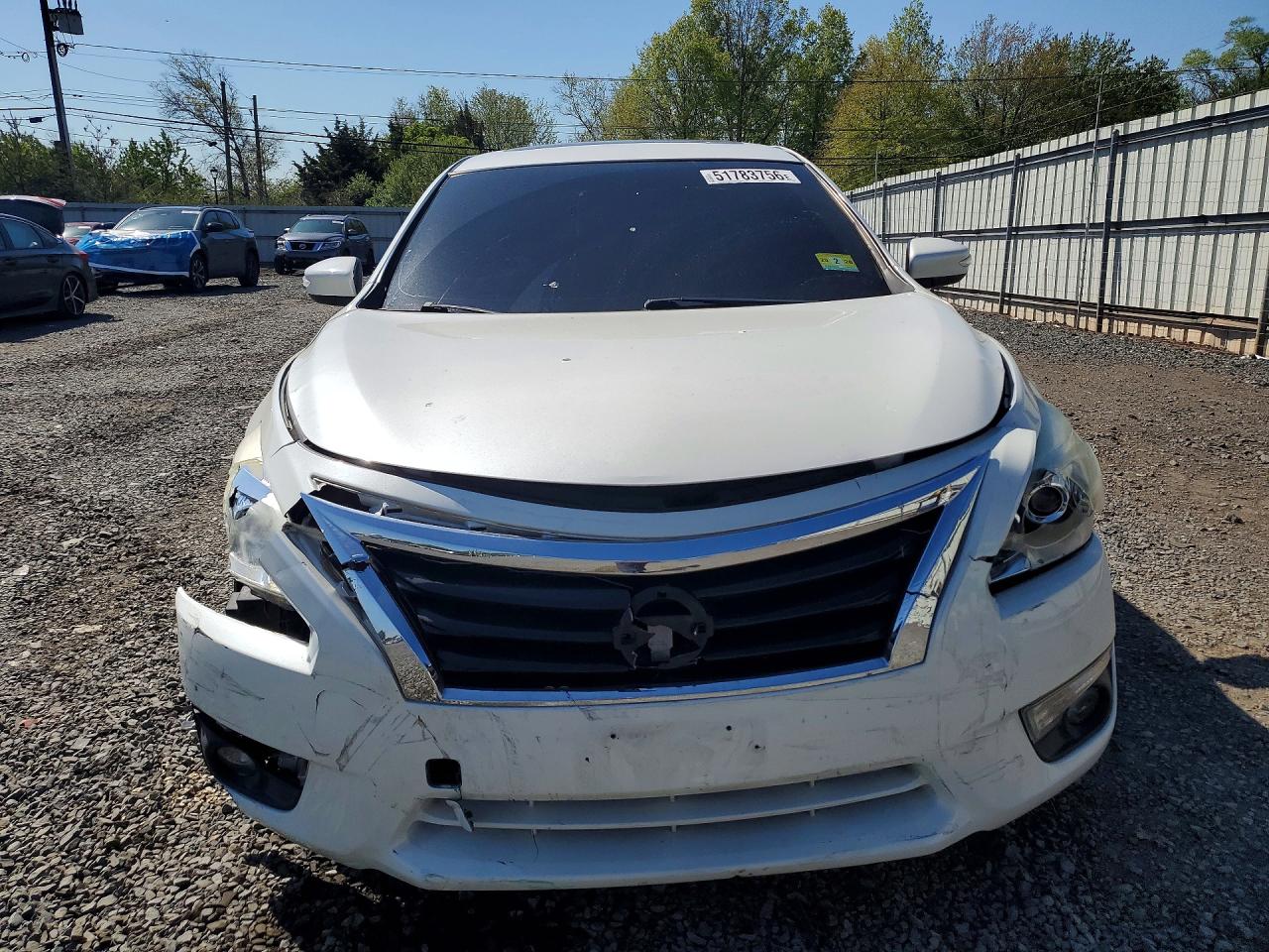 2015 Nissan Altima 2.5 Sl White vin: 1N4AL3APXFC113606