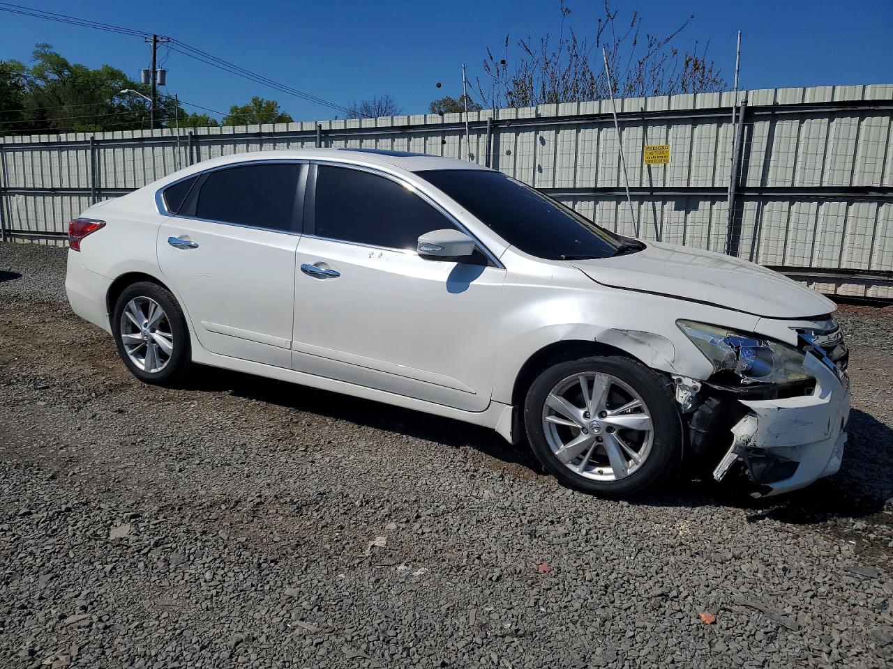 2015 Nissan Altima 2.5 Sl White vin: 1N4AL3APXFC113606