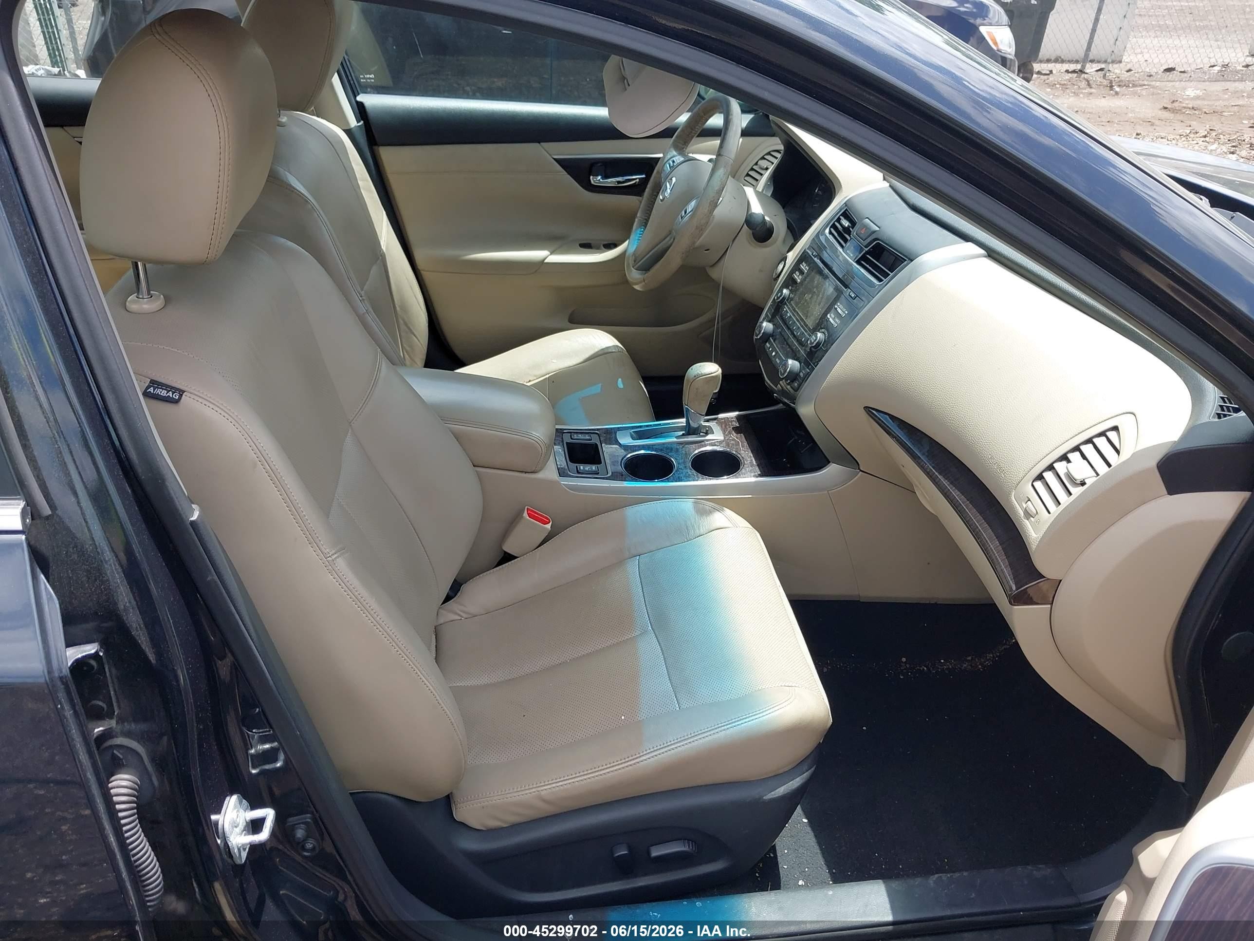 2015 Nissan Altima 2.5 Sl Black vin: 1N4AL3APXFC117848