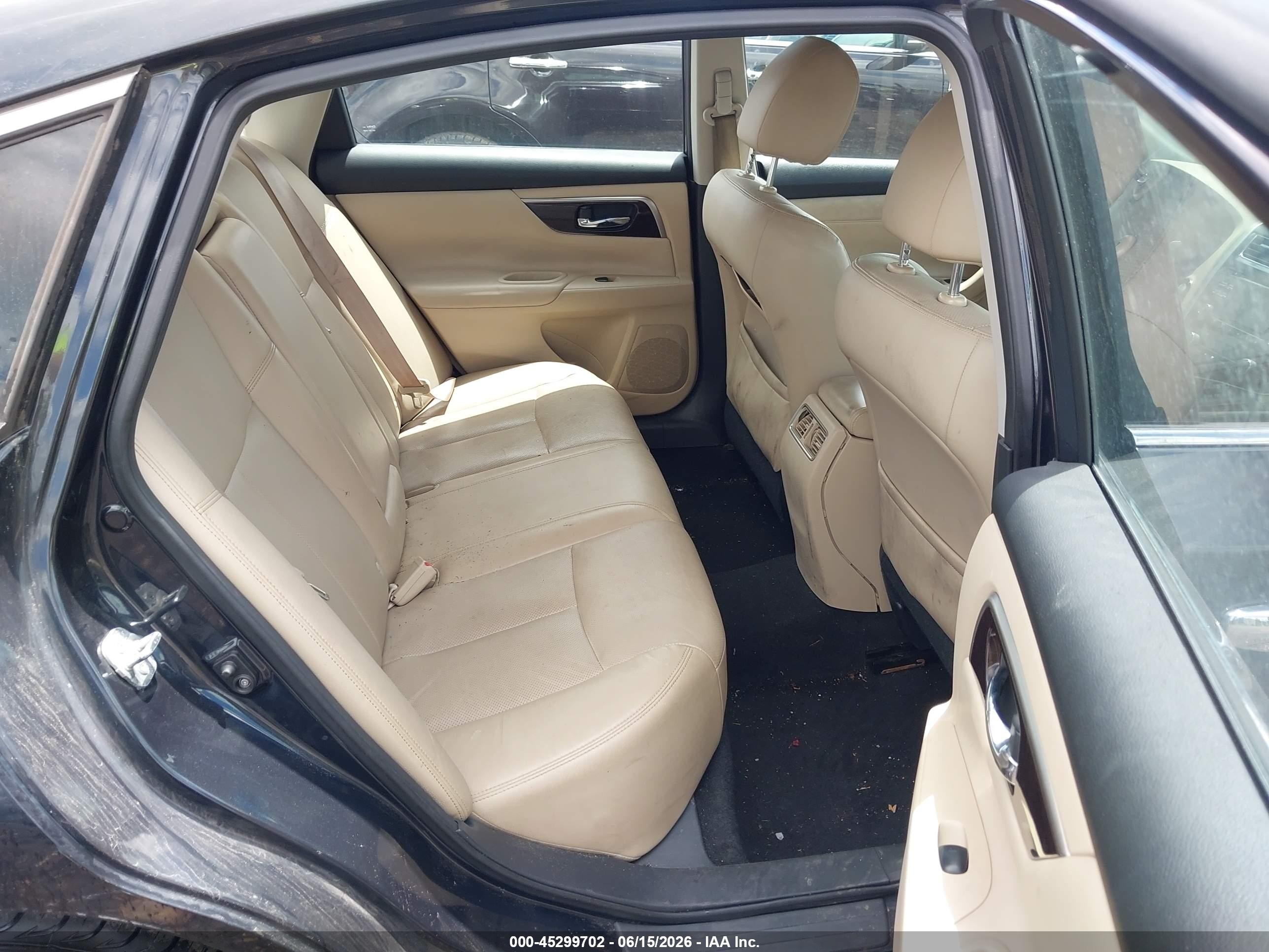 2015 Nissan Altima 2.5 Sl Black vin: 1N4AL3APXFC117848