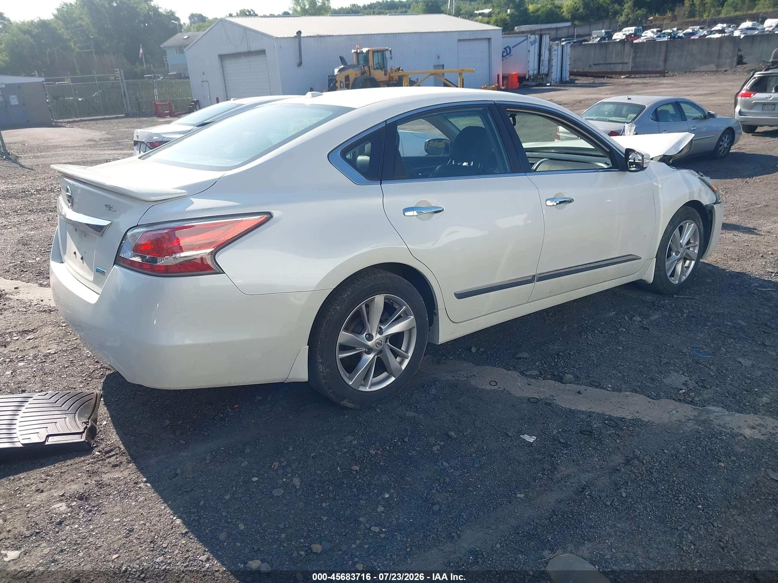 2015 Nissan Altima 2.5 Sl White vin: 1N4AL3APXFC158187