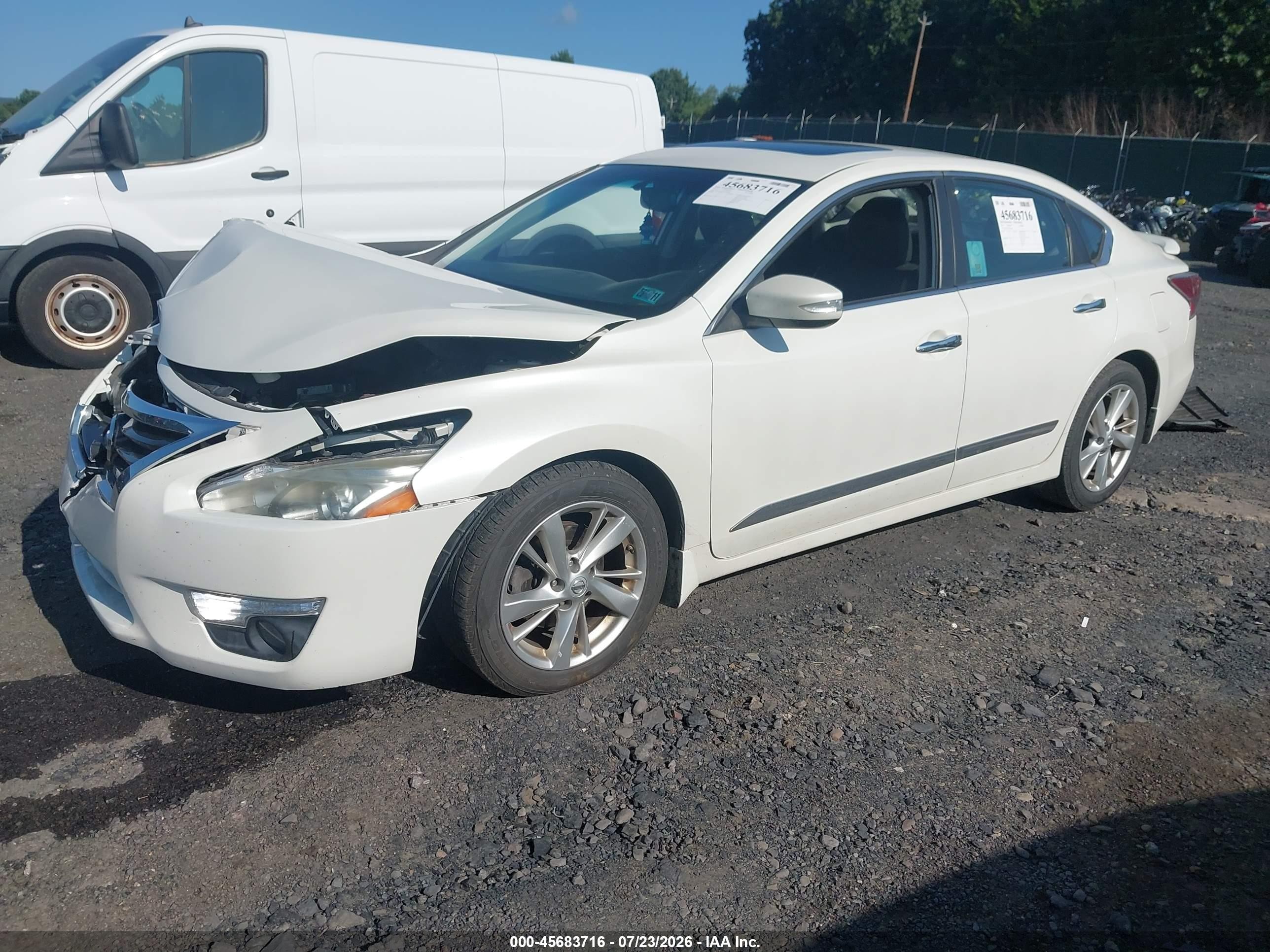 2015 Nissan Altima 2.5 Sl White vin: 1N4AL3APXFC158187