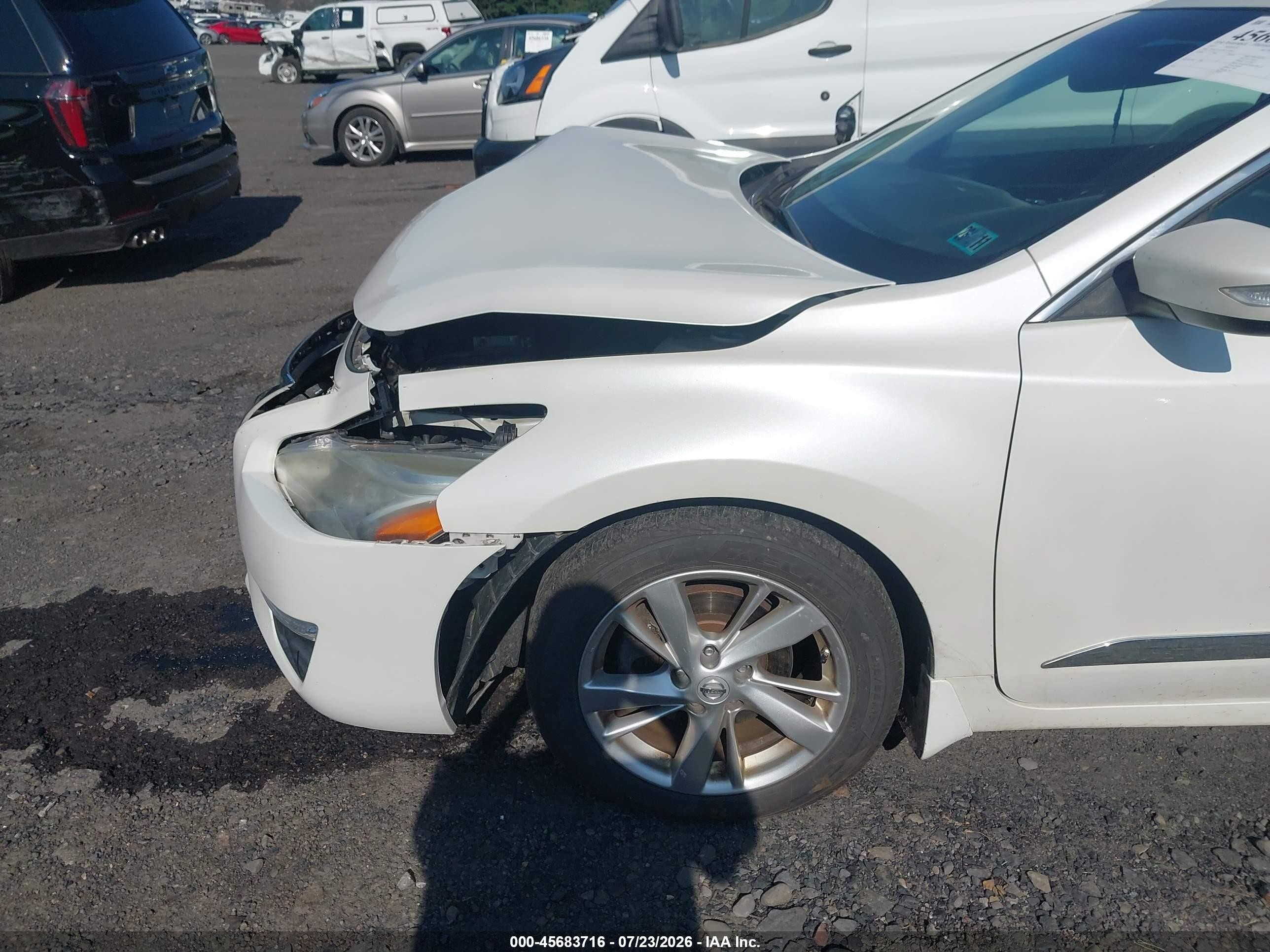 2015 Nissan Altima 2.5 Sl White vin: 1N4AL3APXFC158187