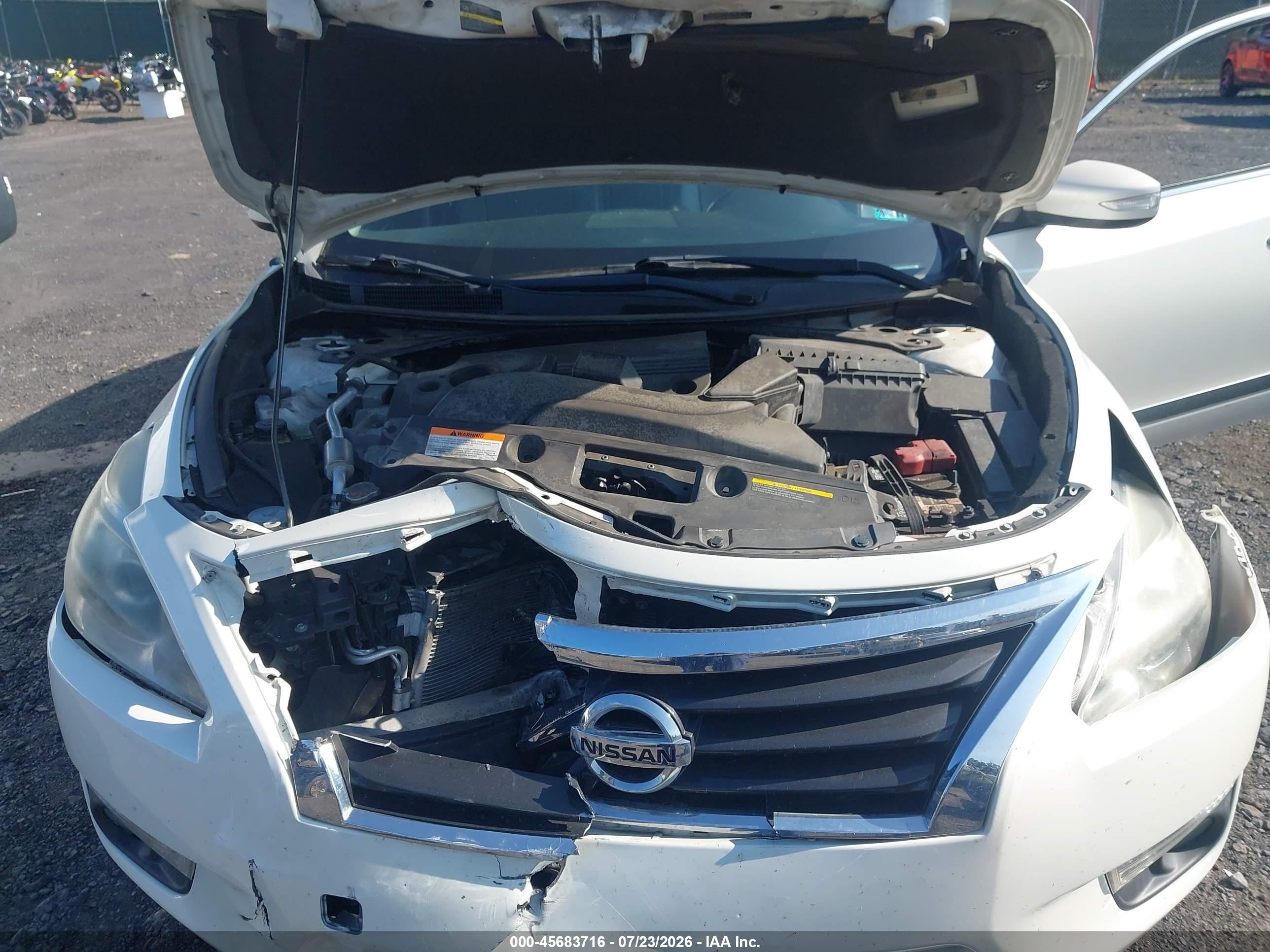 2015 Nissan Altima 2.5 Sl White vin: 1N4AL3APXFC158187