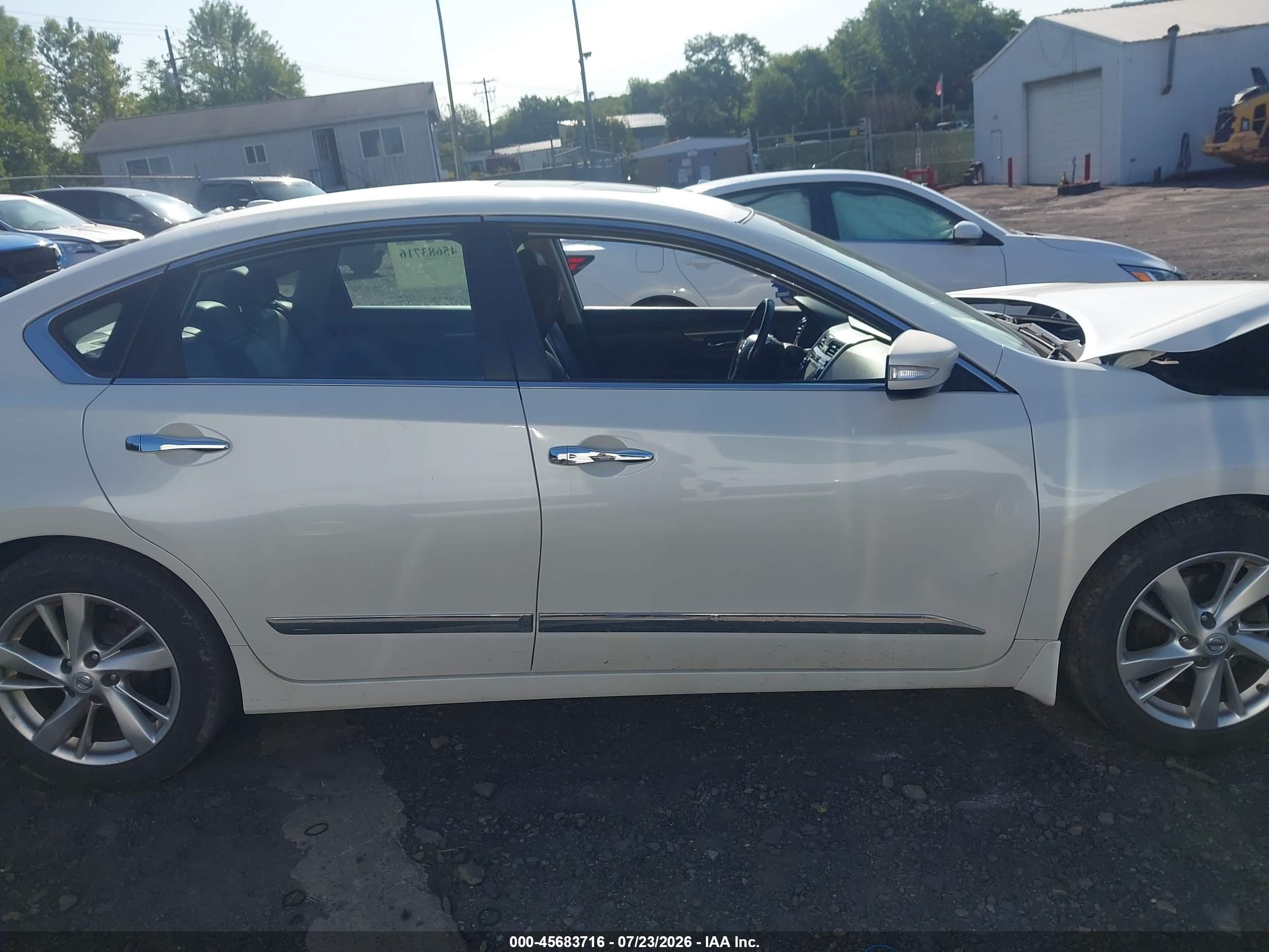 2015 Nissan Altima 2.5 Sl White vin: 1N4AL3APXFC158187