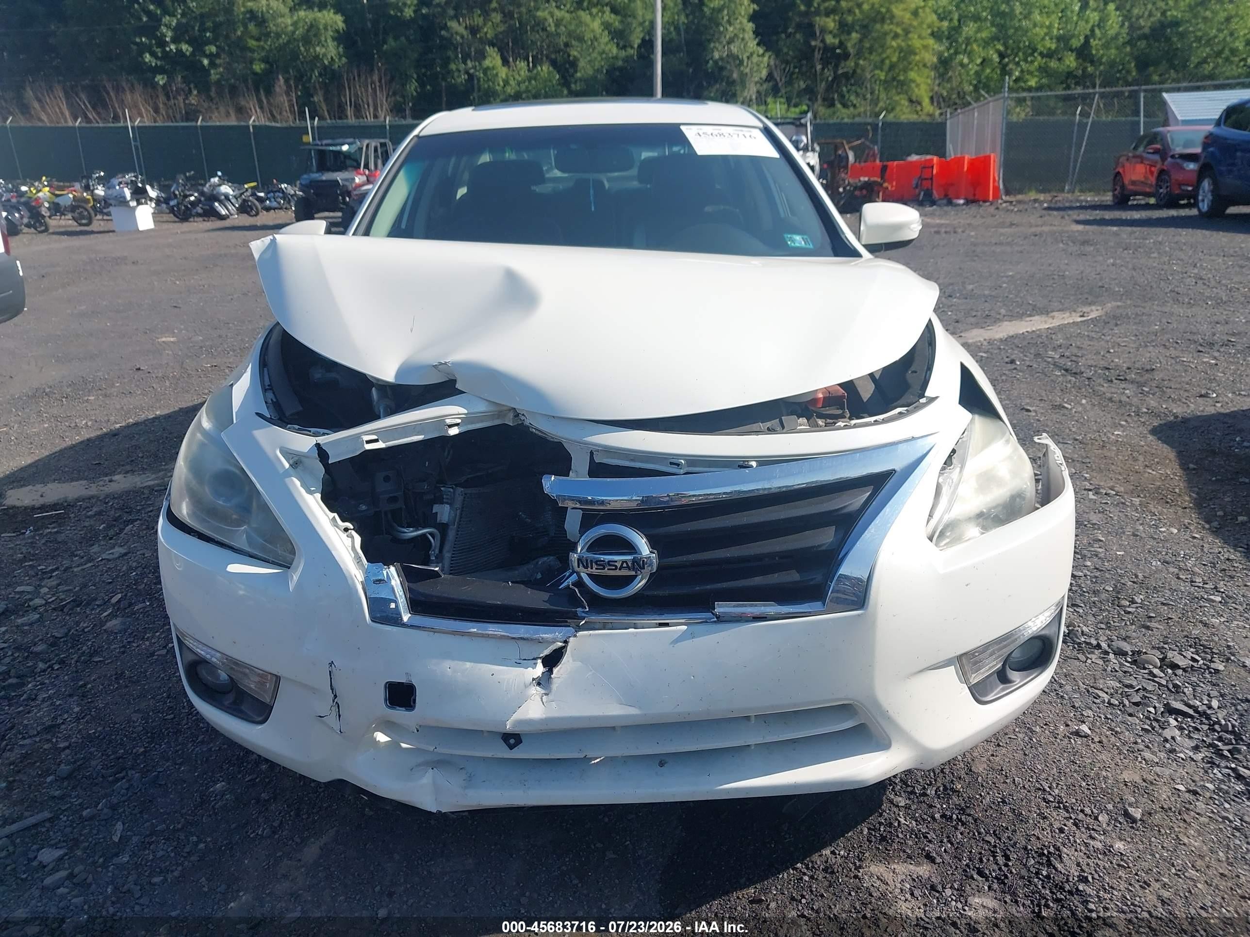 2015 Nissan Altima 2.5 Sl White vin: 1N4AL3APXFC158187