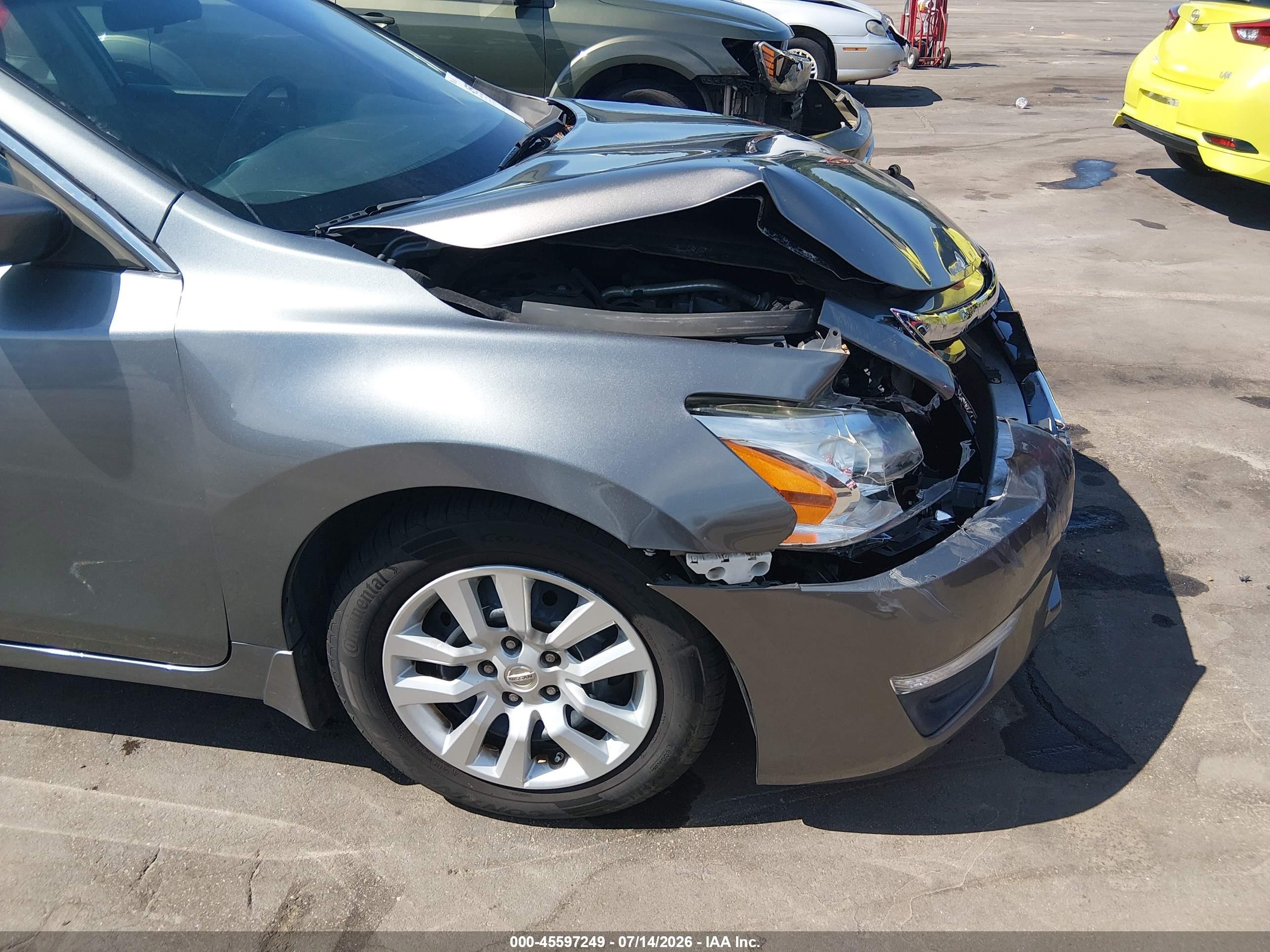 2015 Nissan Altima 2.5 S Gray vin: 1N4AL3APXFC165379