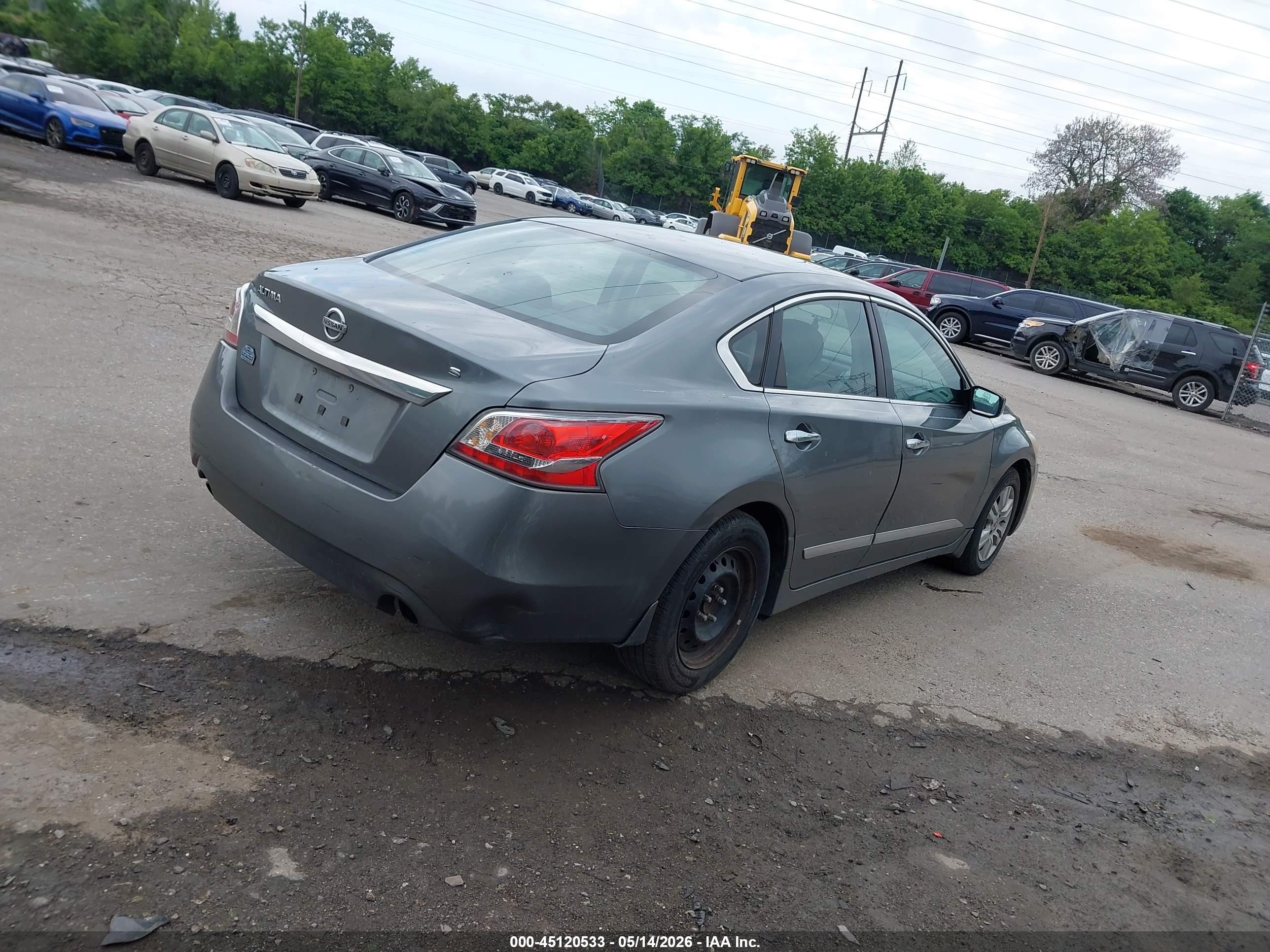 2015 Nissan Altima 2.5 S Серый vin: 1N4AL3APXFC171683