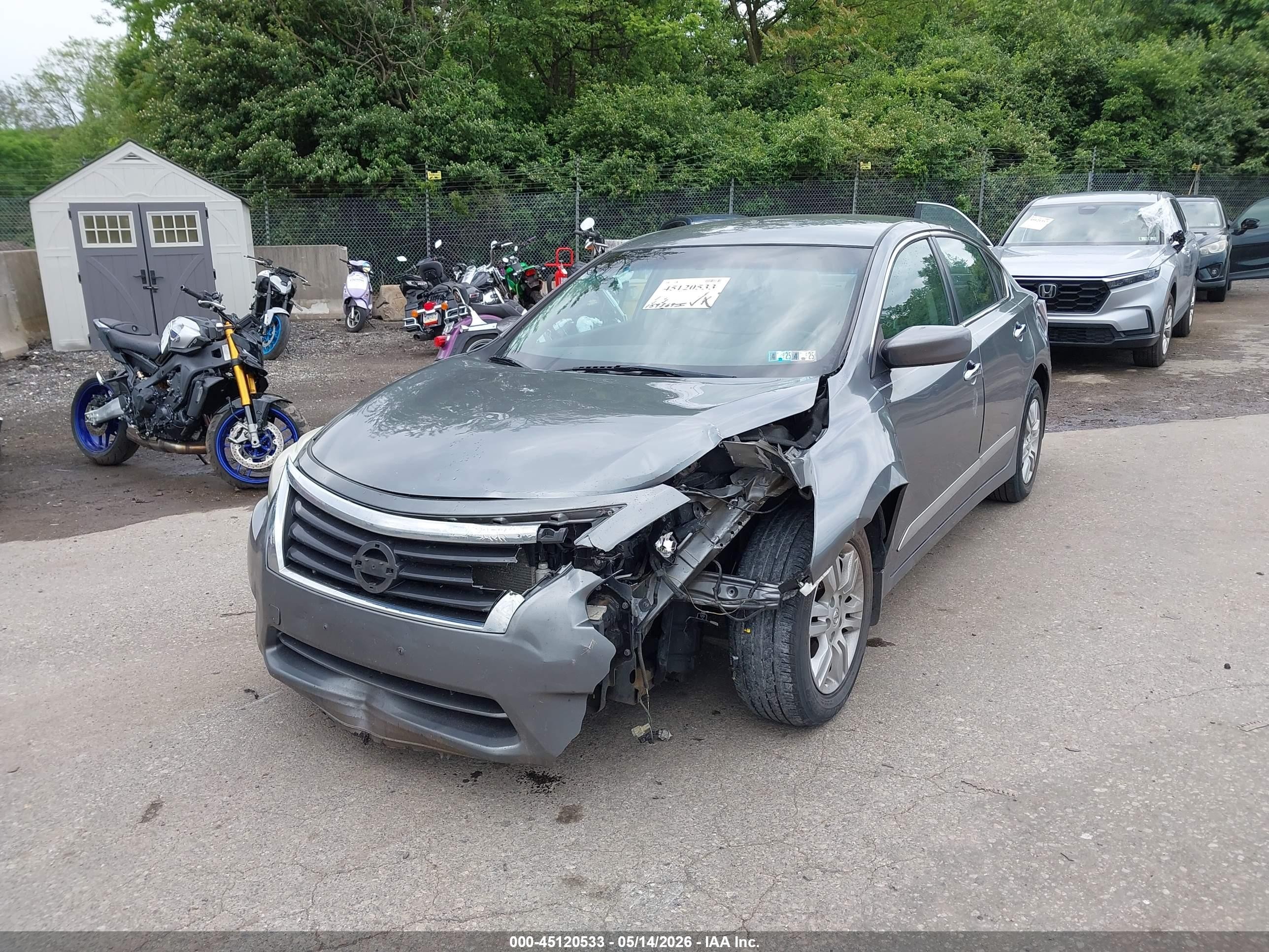 2015 Nissan Altima 2.5 S Серый vin: 1N4AL3APXFC171683